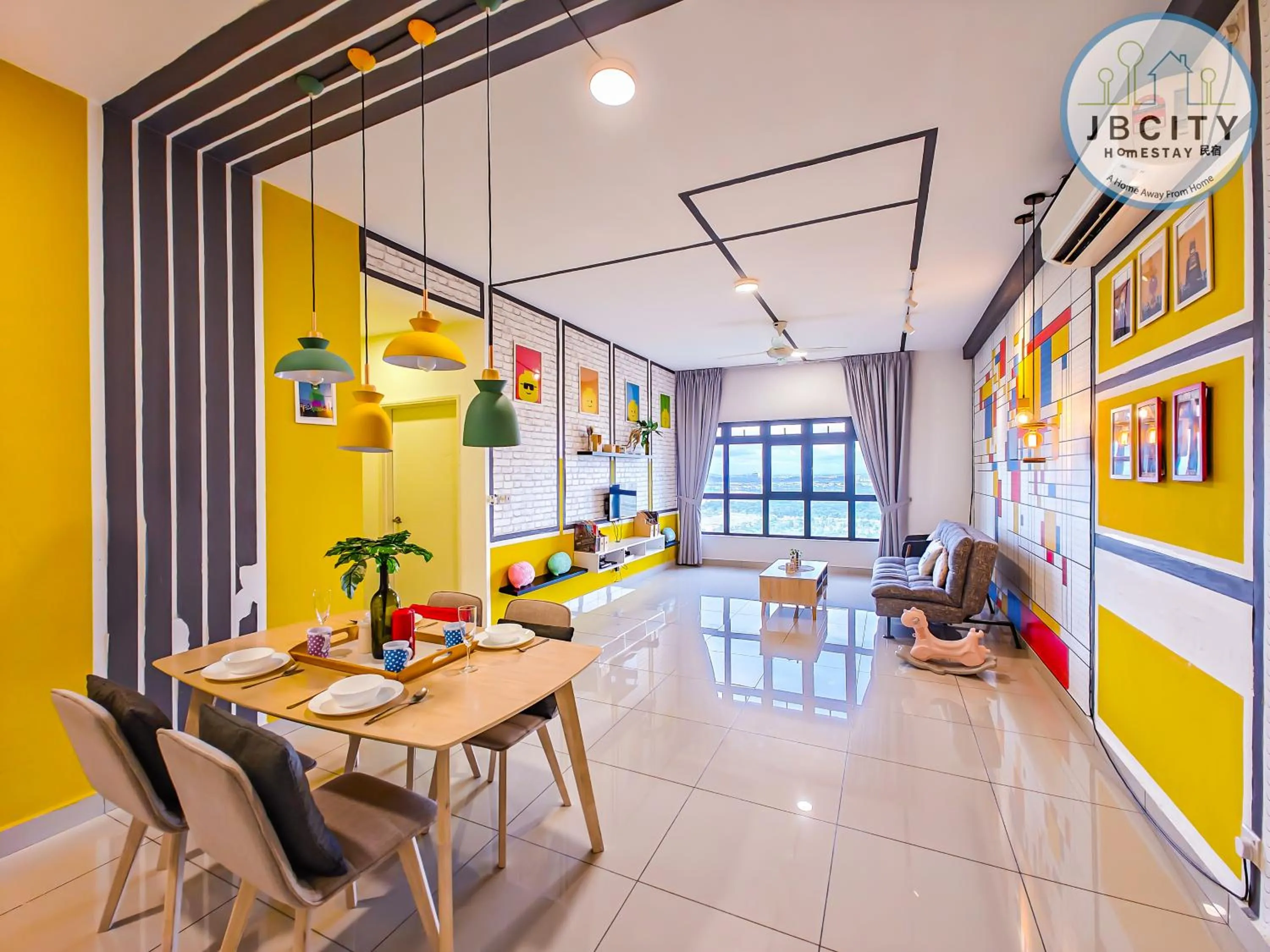 Living room in Pangsapuri Meridian by RR JBcity