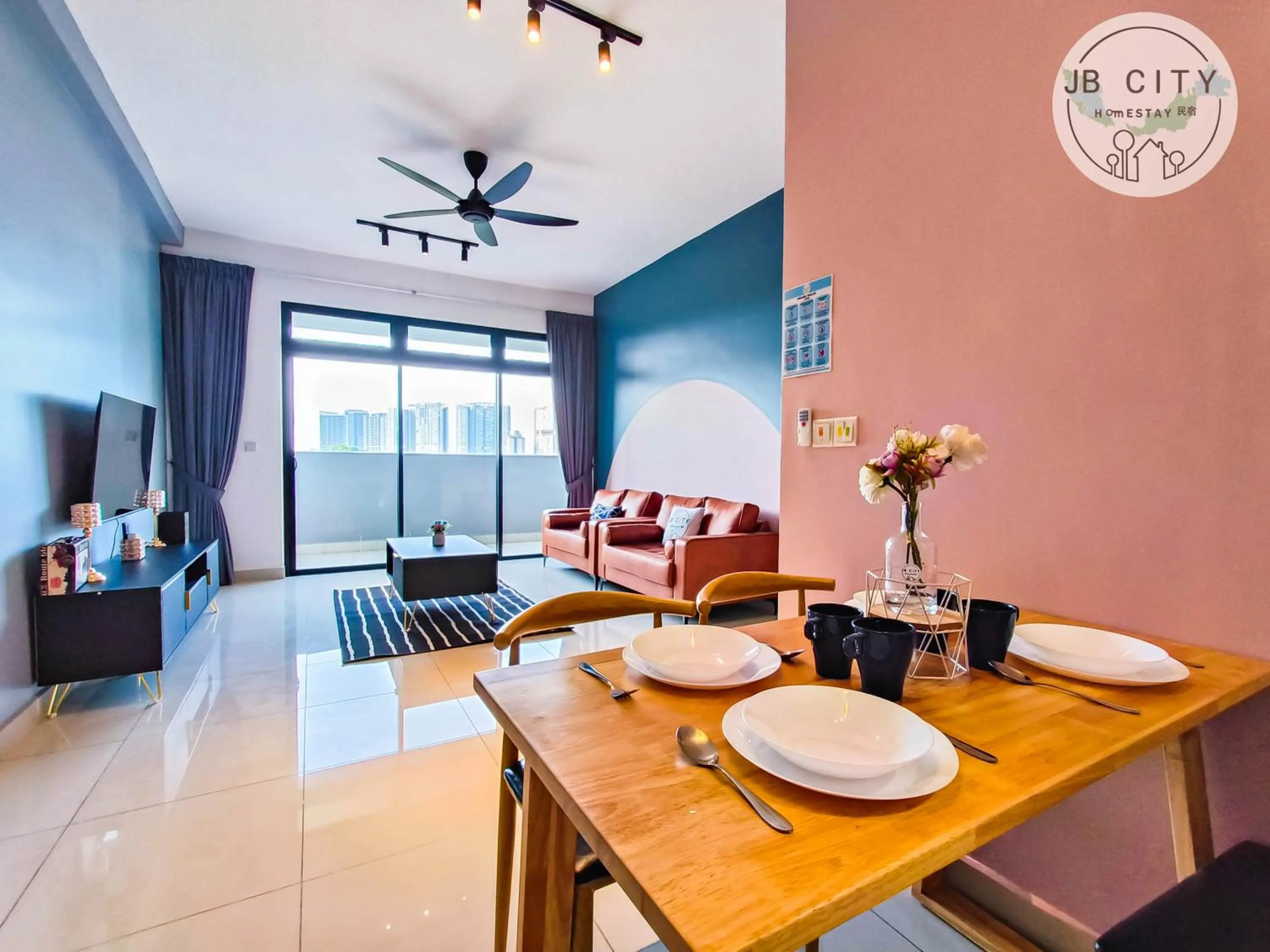 TV and multimedia in Pangsapuri Meridian by RR JBcity