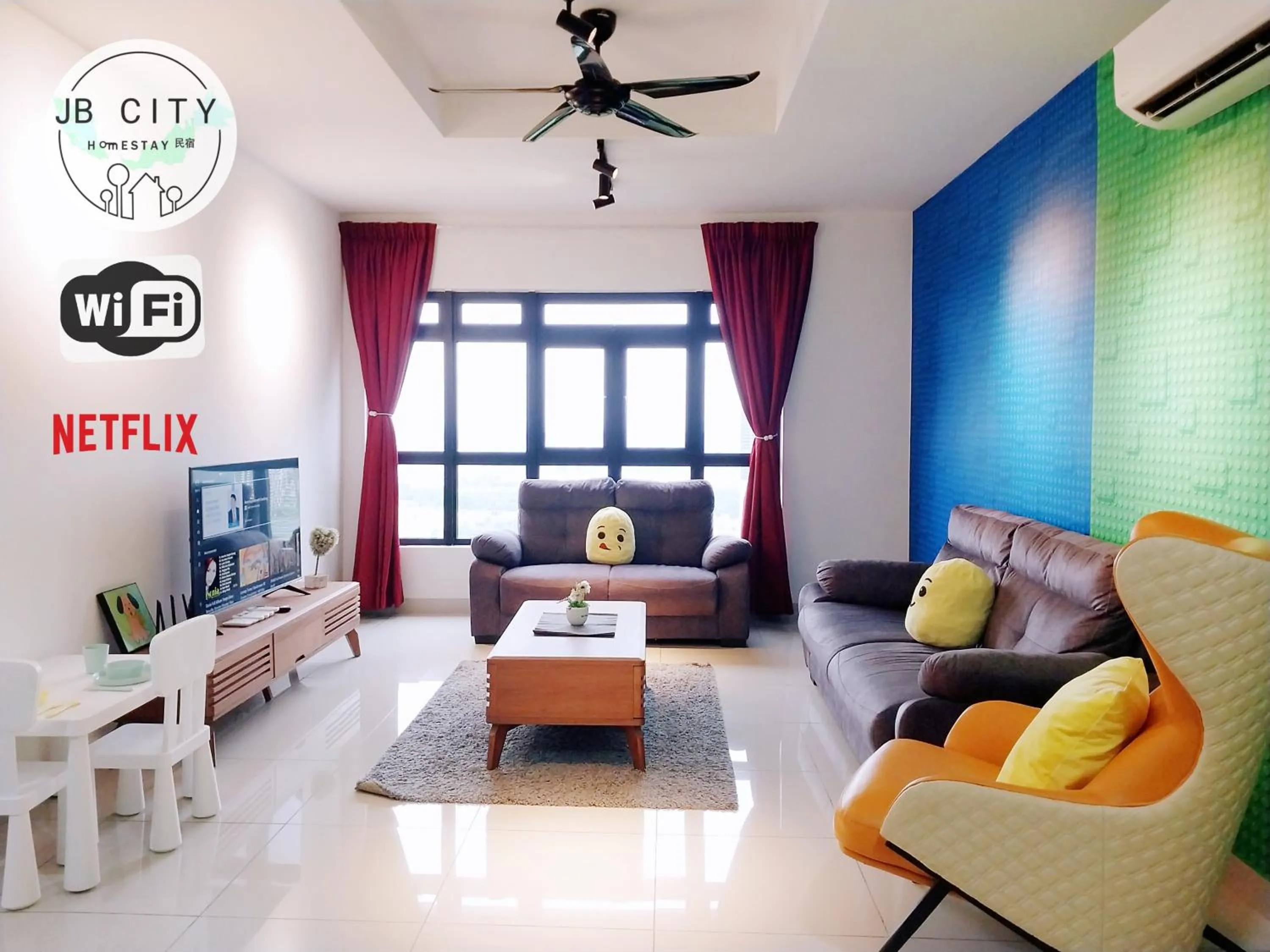 TV and multimedia in Pangsapuri Meridian by RR JBcity