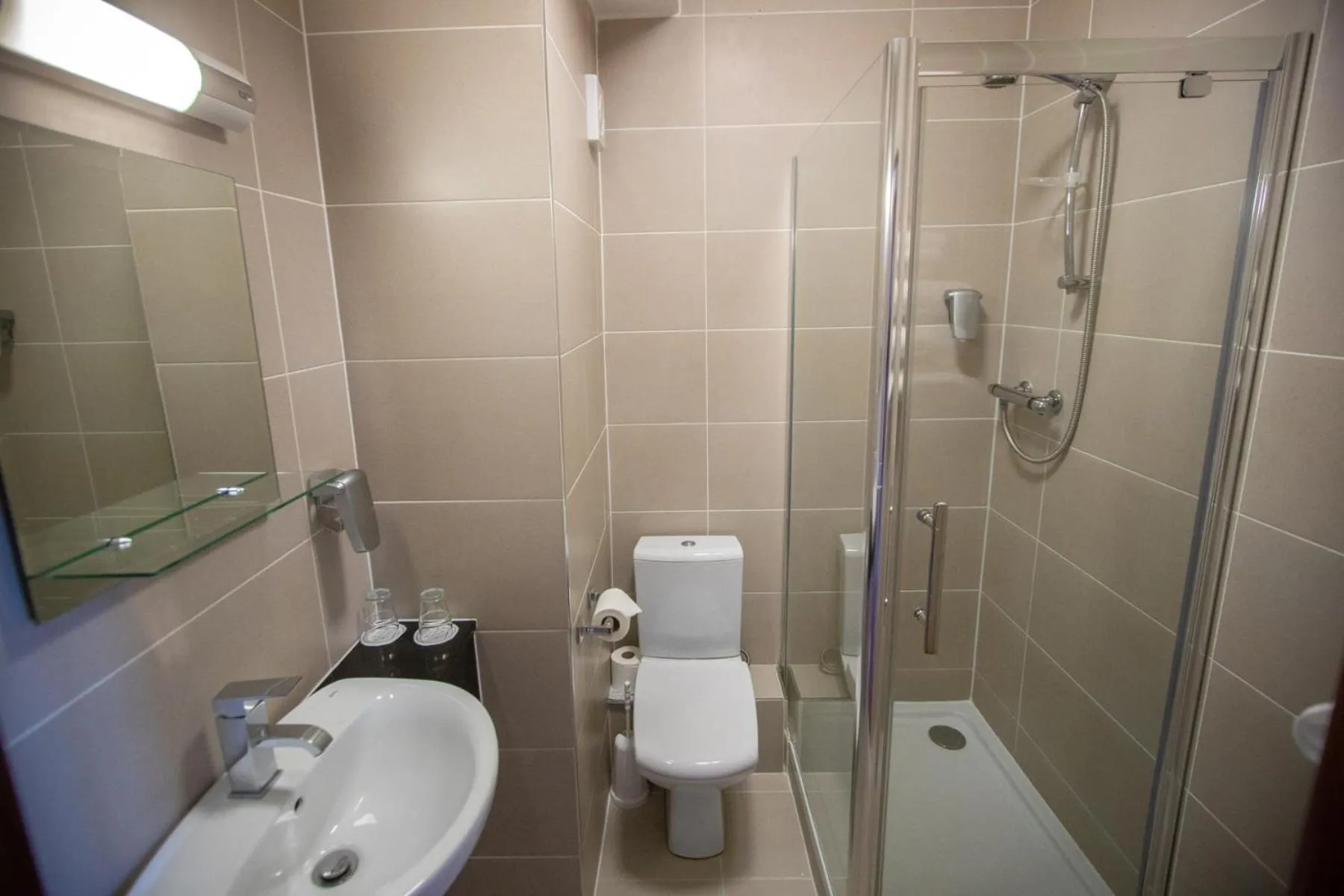 Shower in West County Hotel