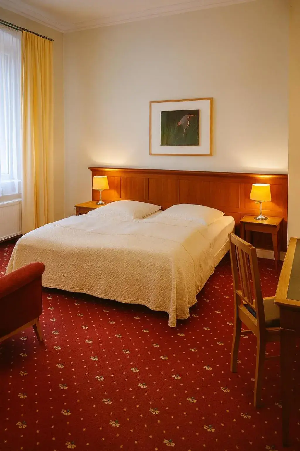 Bed in Hotel Vierseithof Luckenwalde Bed in Hotel Vierseithof Luckenwalde