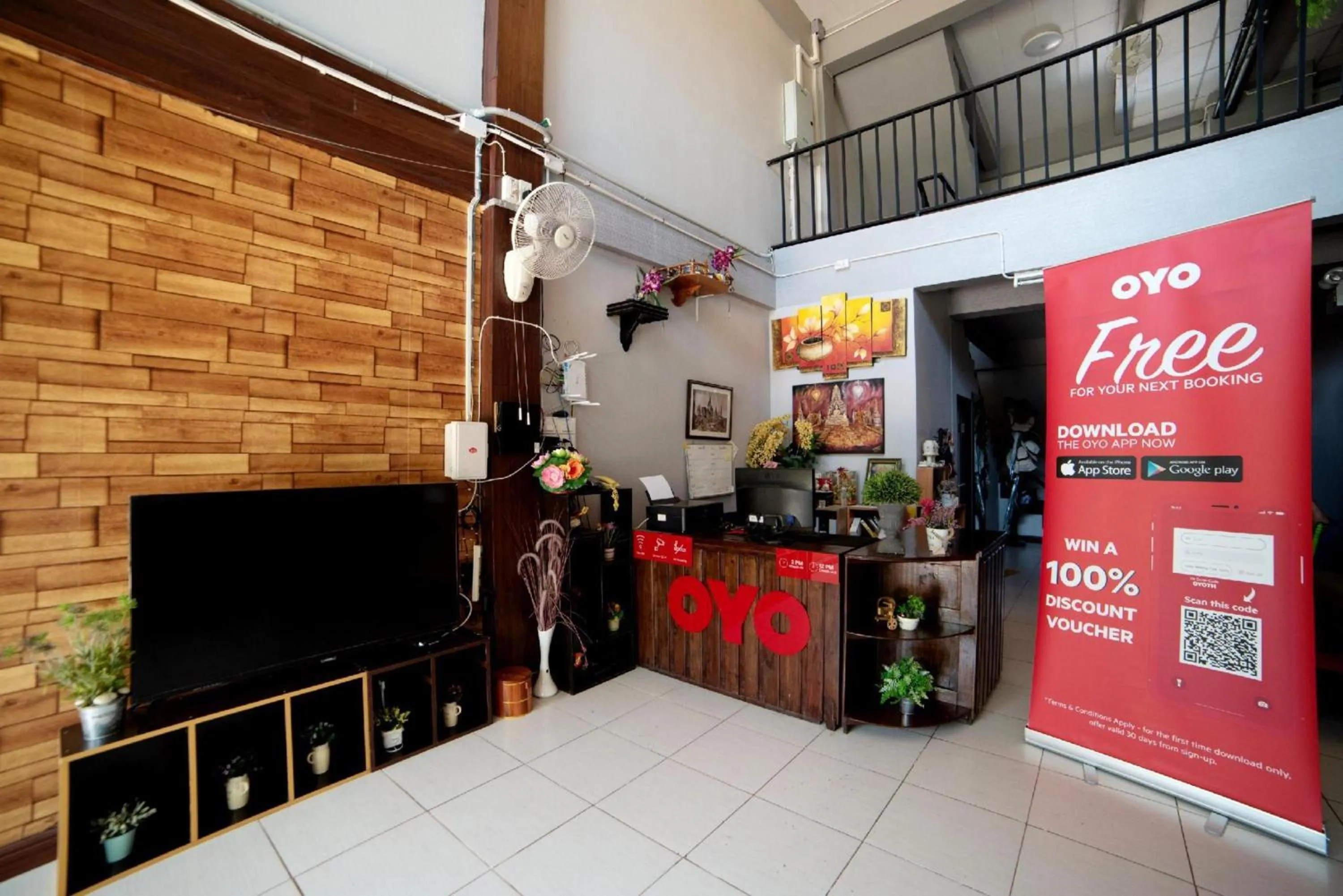 Lobby or reception in OYO 465 Krung Kao Traveller Lodge