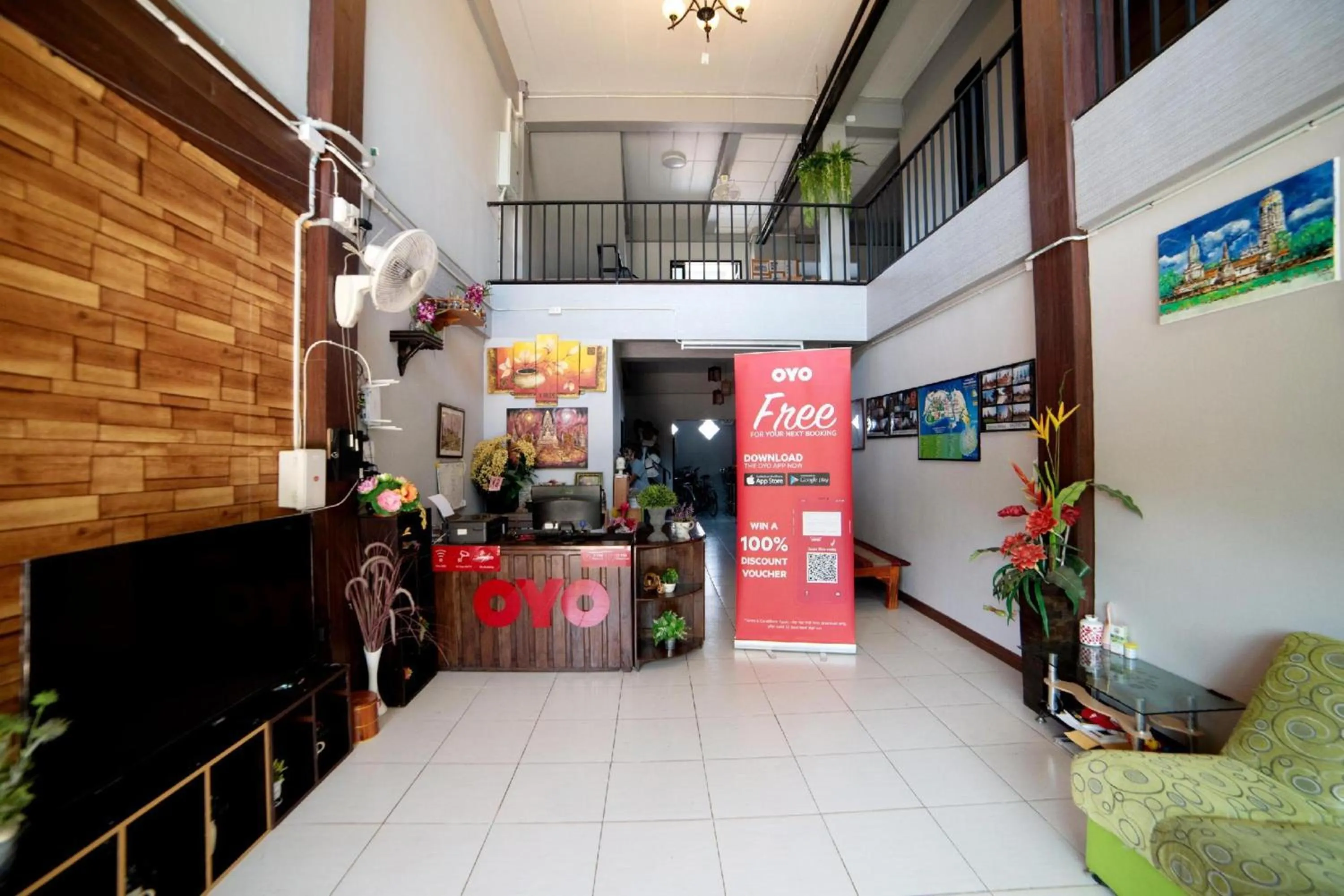 Lobby or reception in OYO 465 Krung Kao Traveller Lodge