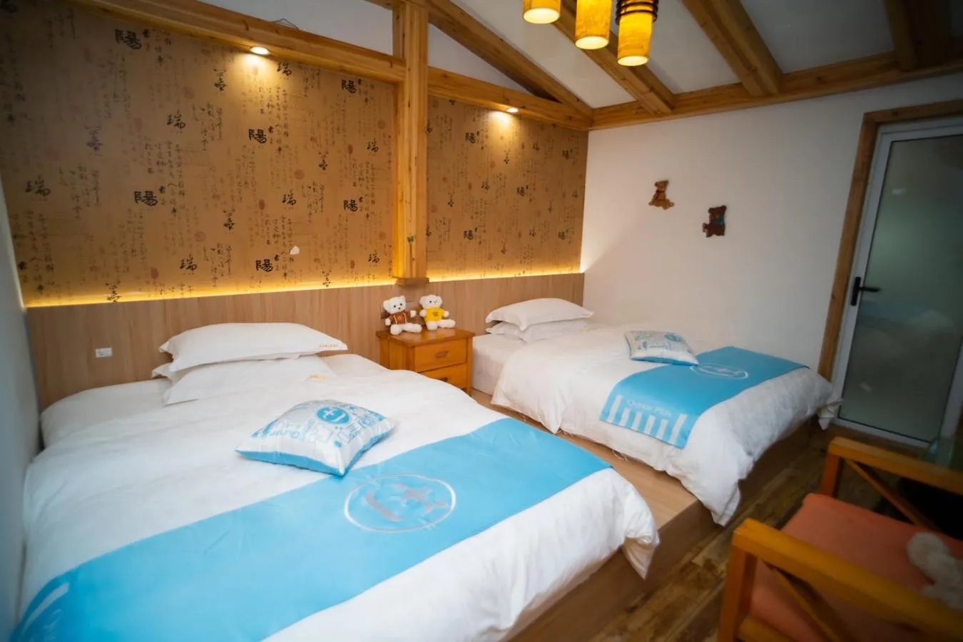 Bed in Mount Emei Teddy Bear Hotel玩具熊酒店