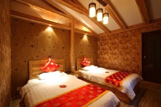 Bed in Mount Emei Teddy Bear Hotel玩具熊酒店