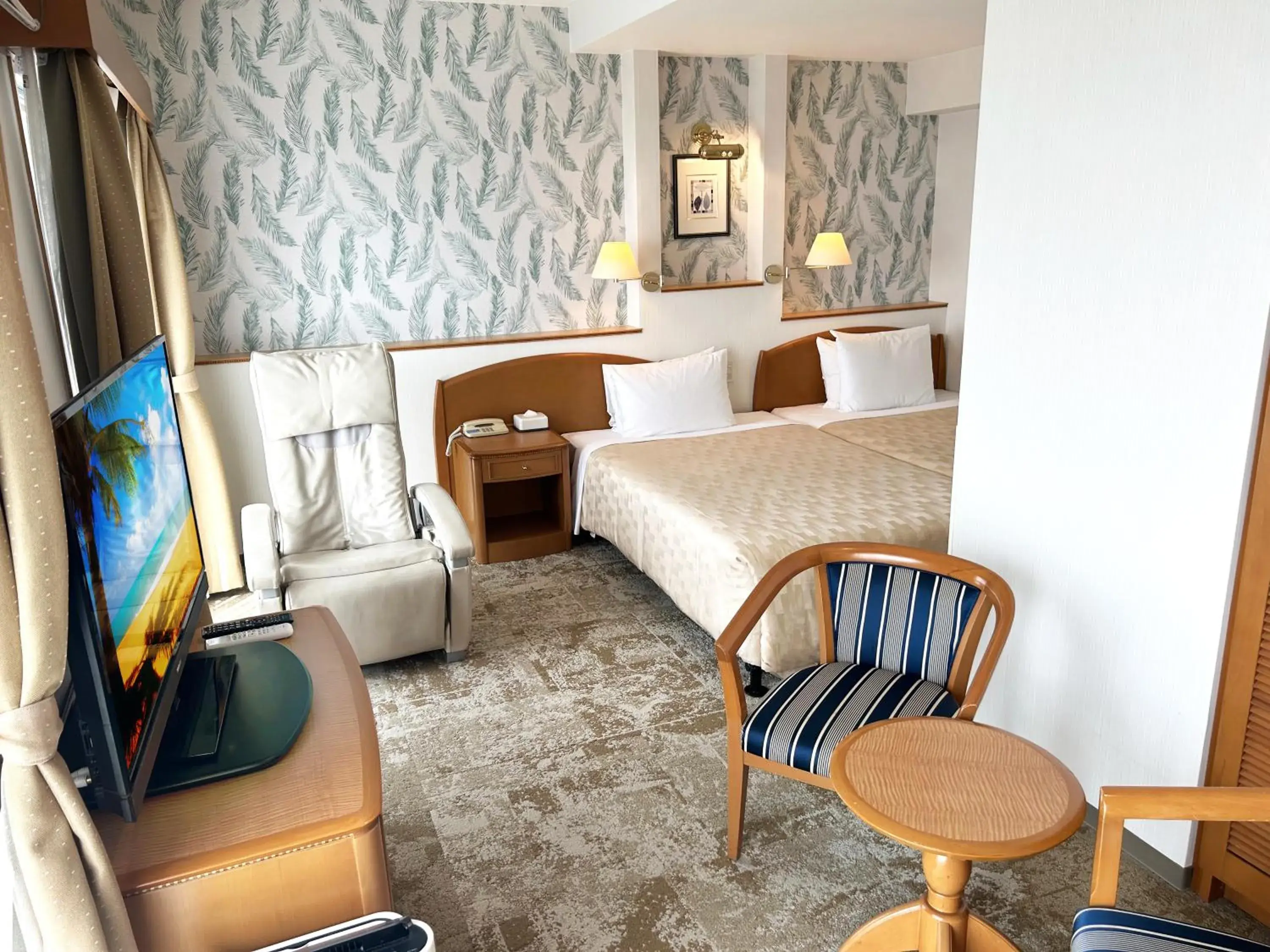 Photo of the whole room, Bed in Naha Beach Side Hotel Photo of the whole room, Bed in Naha Beach Side Hotel