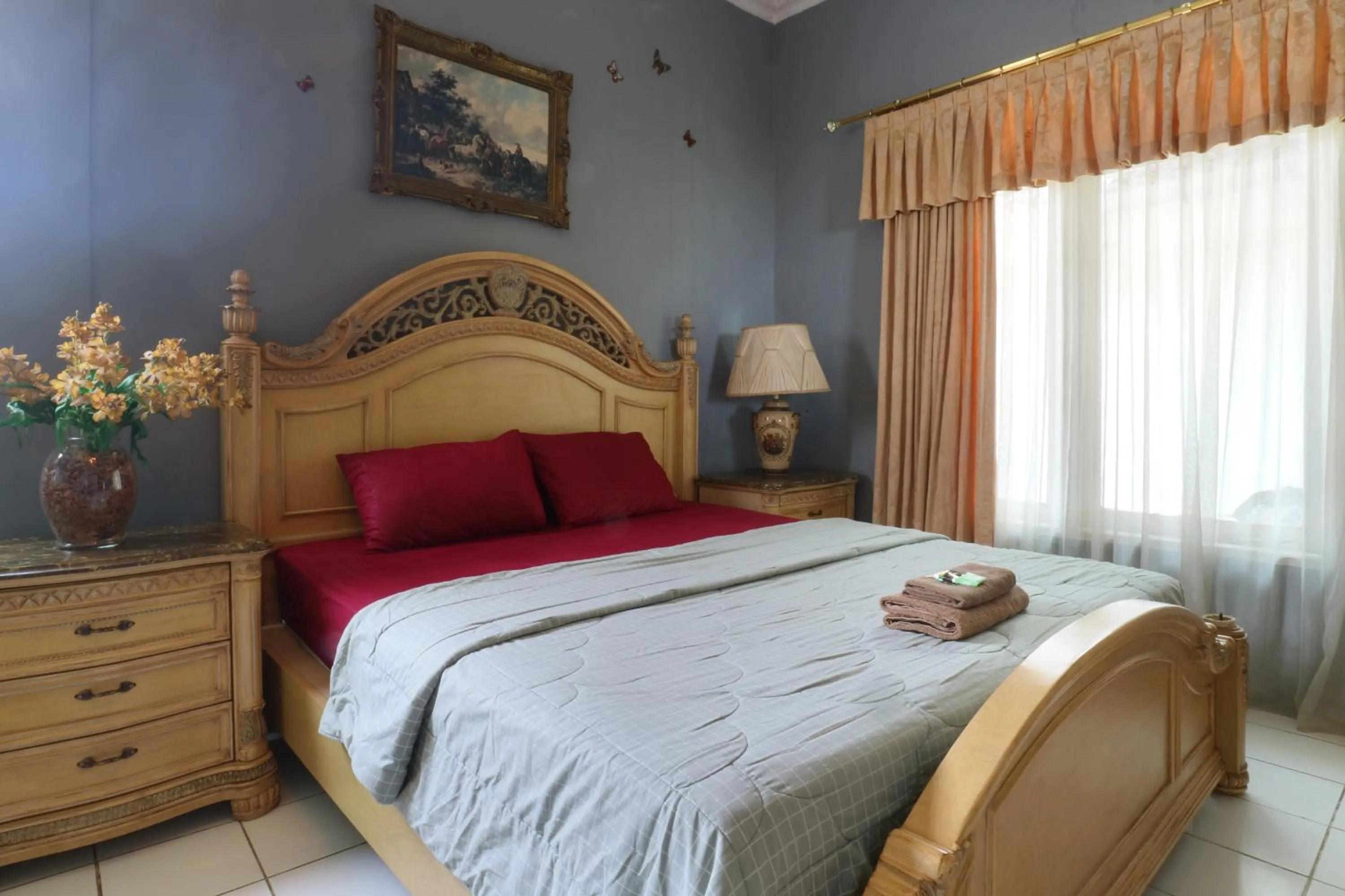 Bed in Villa Sri Manganti