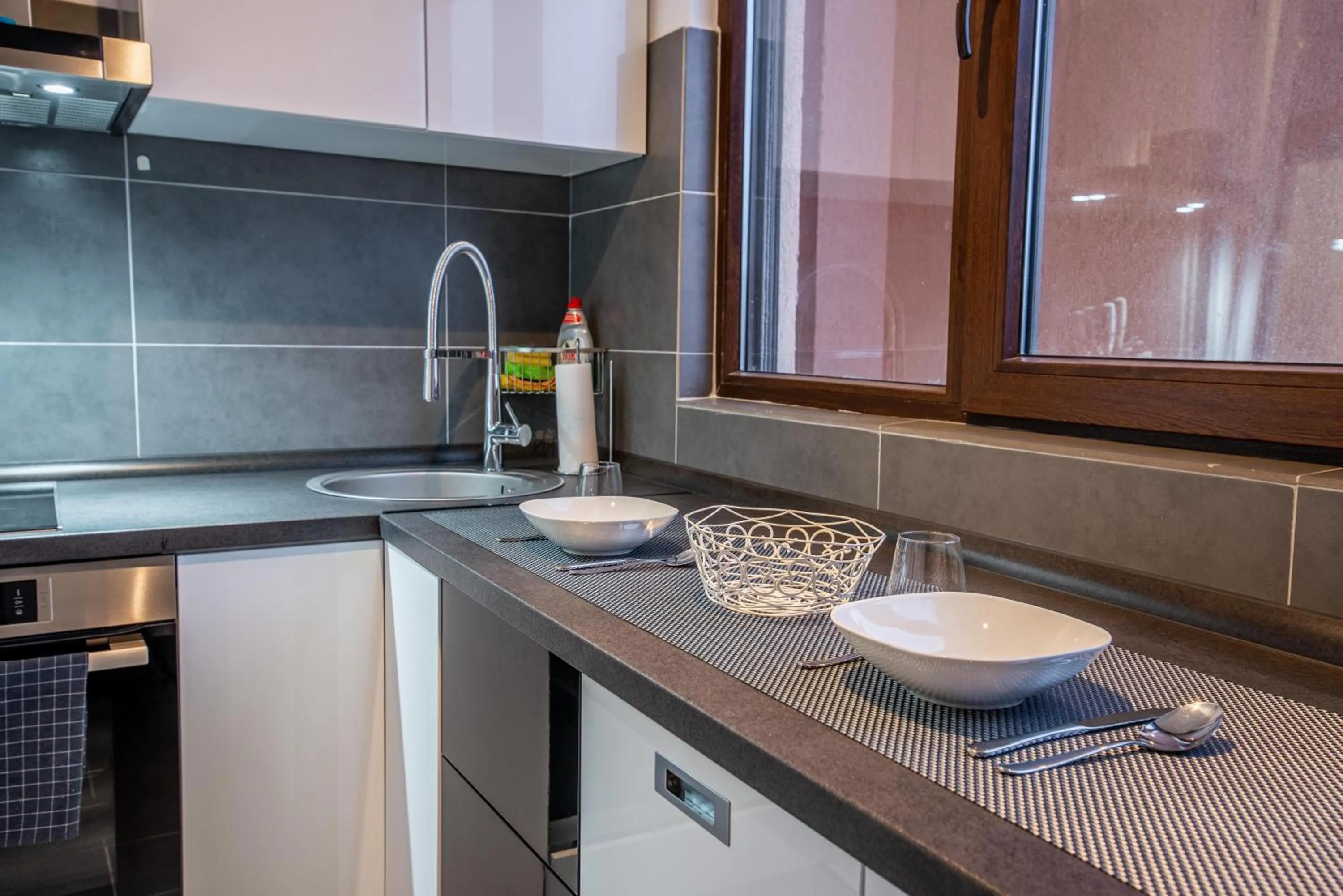 Kitchen or kitchenette in Studio Residence Militari M2