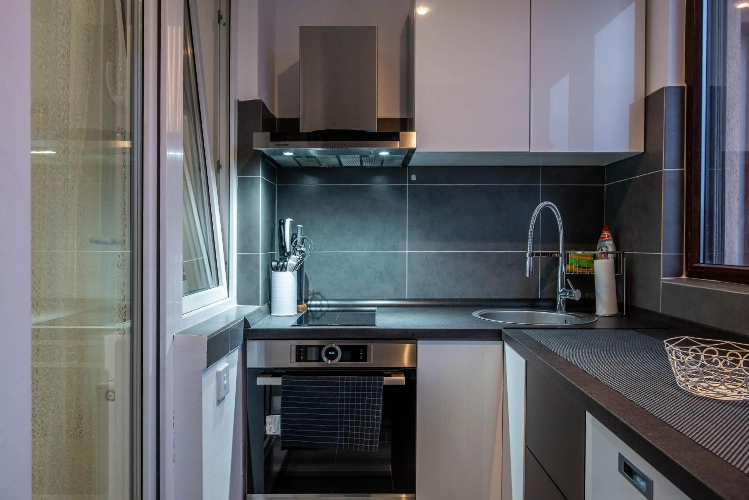 Kitchen or kitchenette in Studio Residence Militari M2