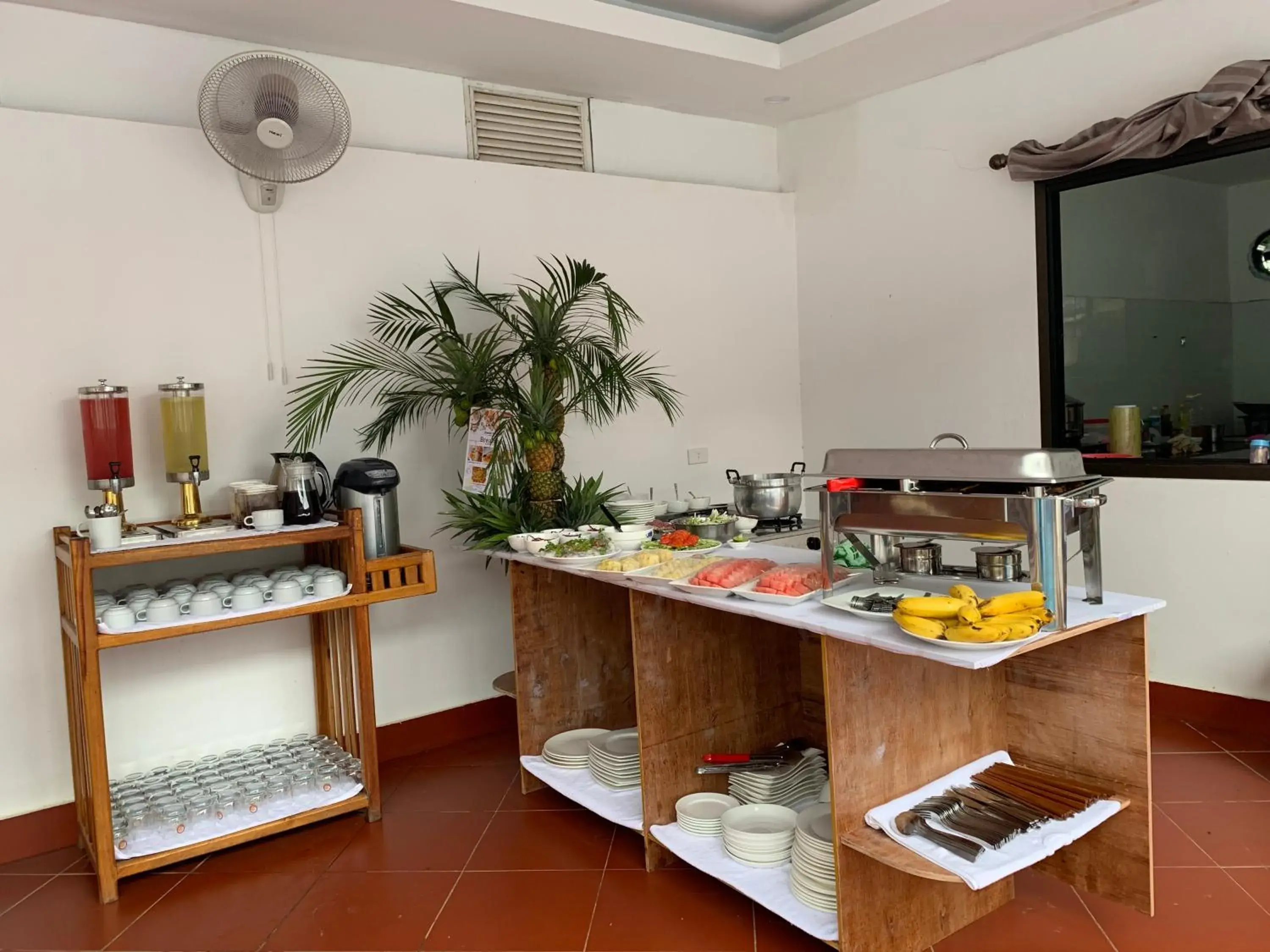 Buffet breakfast in Jasmine Vangvieng Hotel Buffet breakfast in Jasmine Vangvieng Hotel