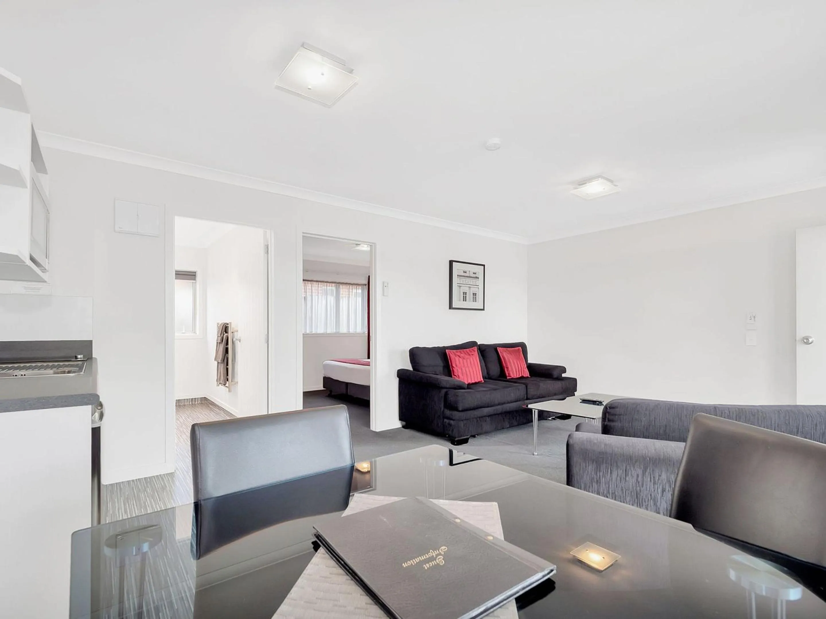 Living room in Matamata Central Motel