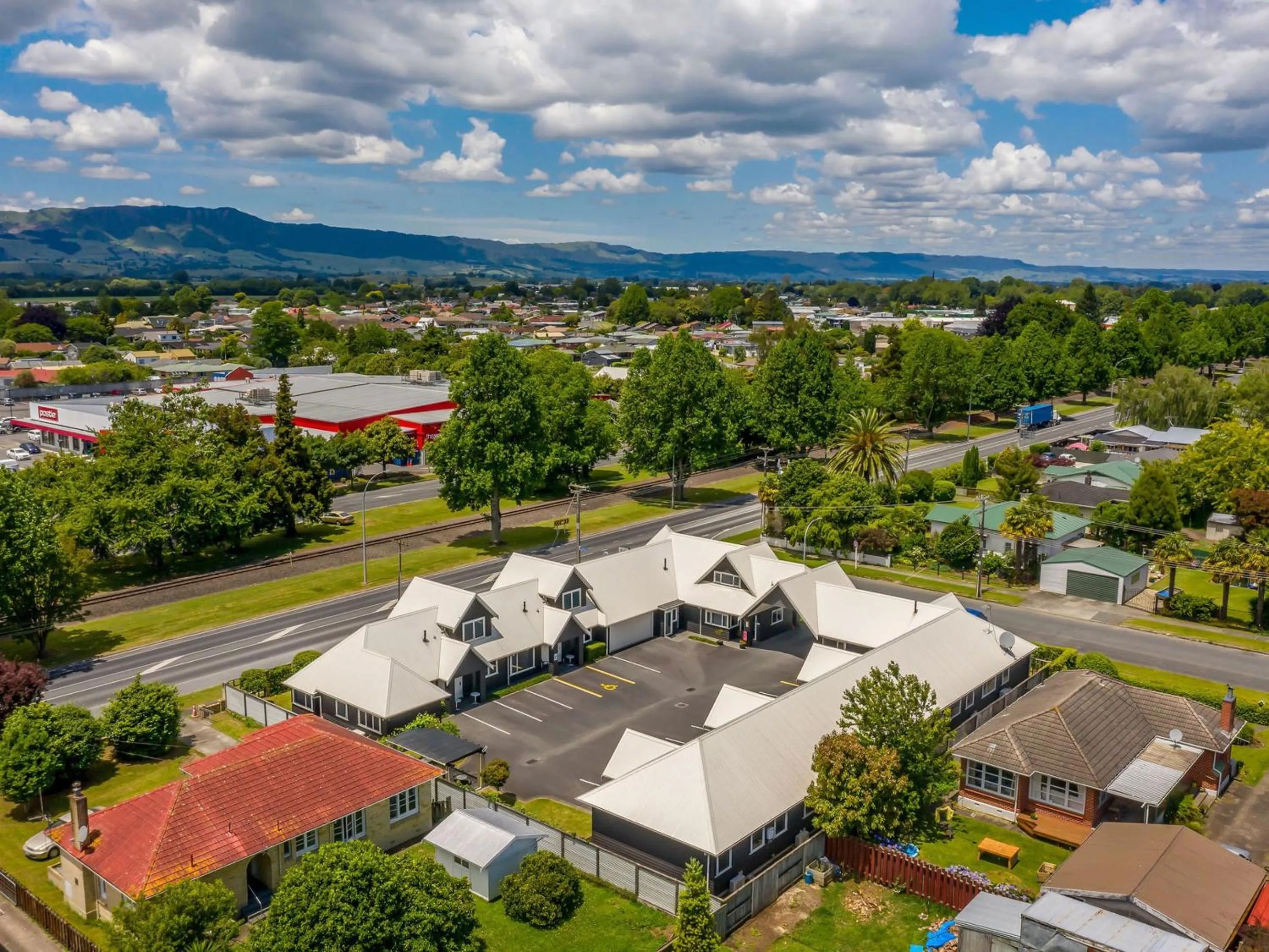 Bird's eye view in Matamata Central Motel
