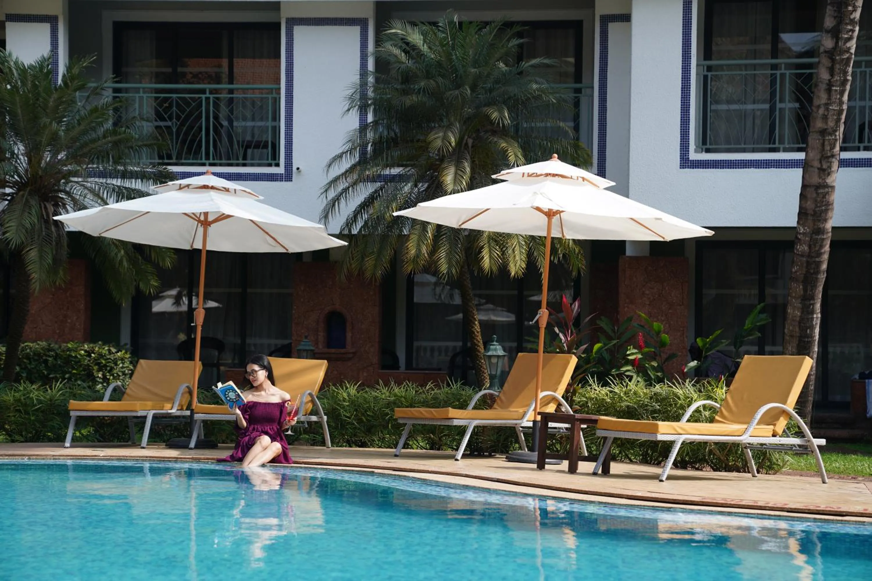 Swimming pool in DoubleTree by Hilton Hotel Goa - Arpora - Baga