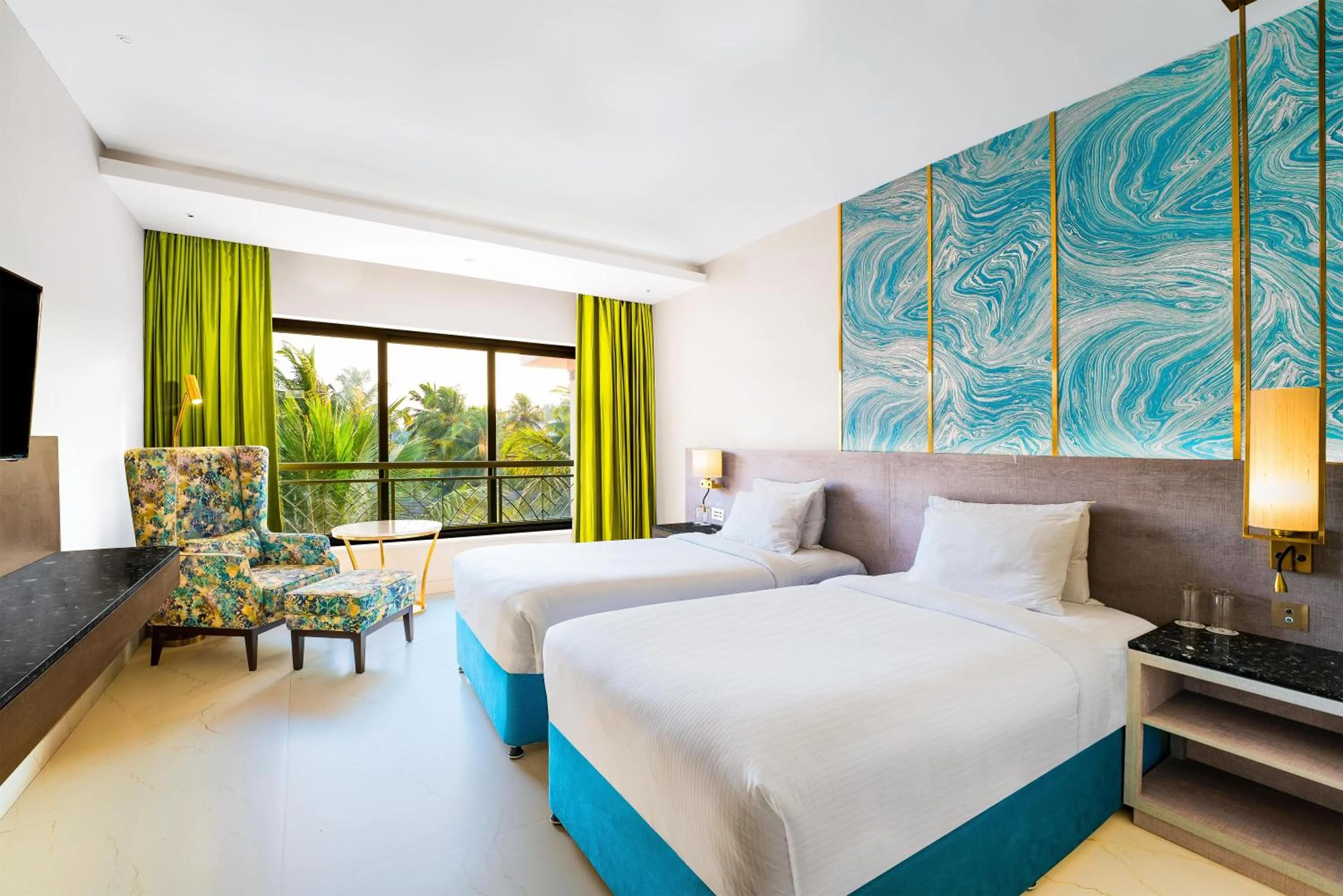Bed in DoubleTree by Hilton Hotel Goa - Arpora - Baga