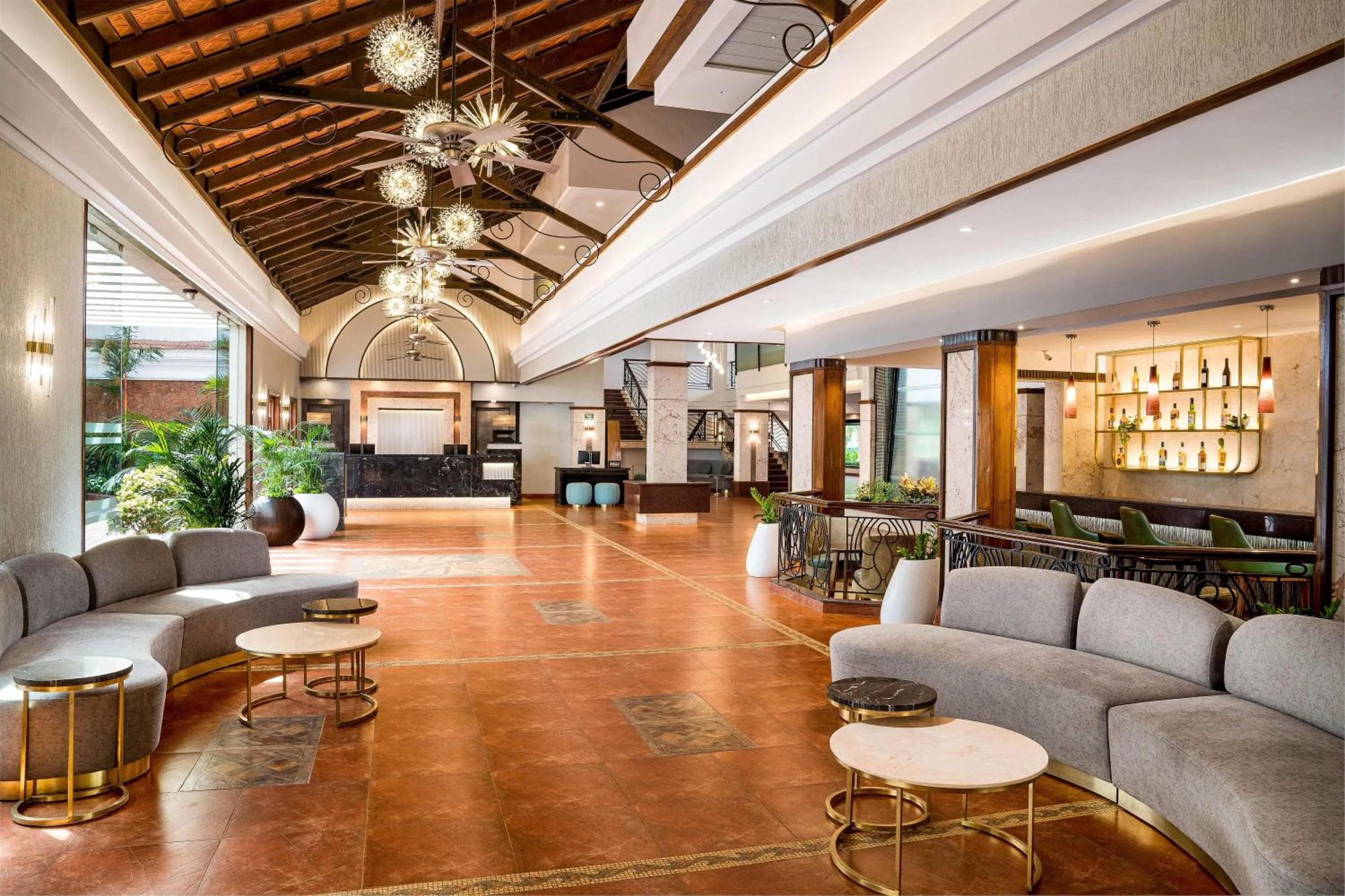 Lobby or reception in DoubleTree by Hilton Hotel Goa - Arpora - Baga