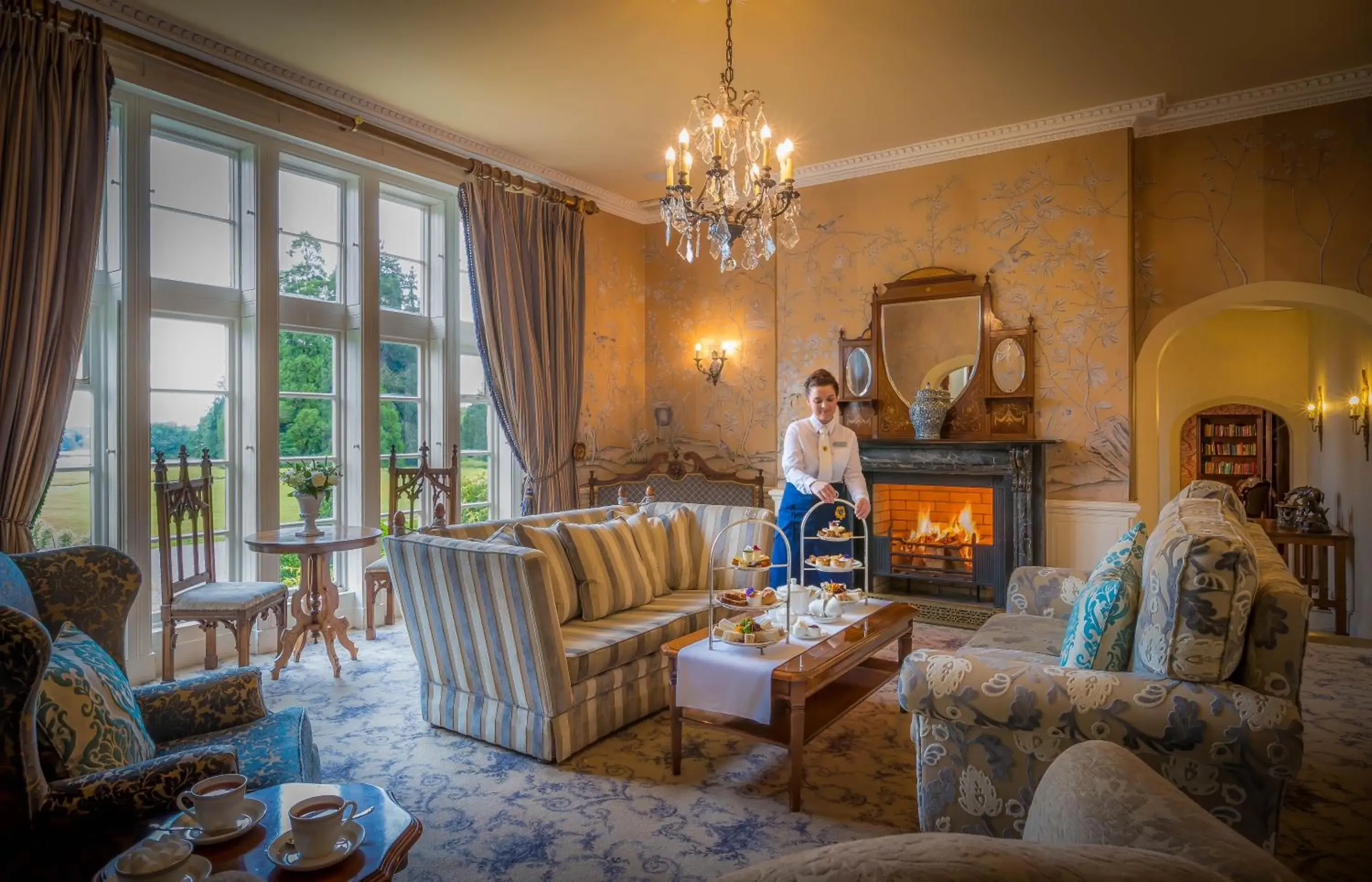 Lounge or bar in Lough Rynn Castle Lounge or bar in Lough Rynn Castle