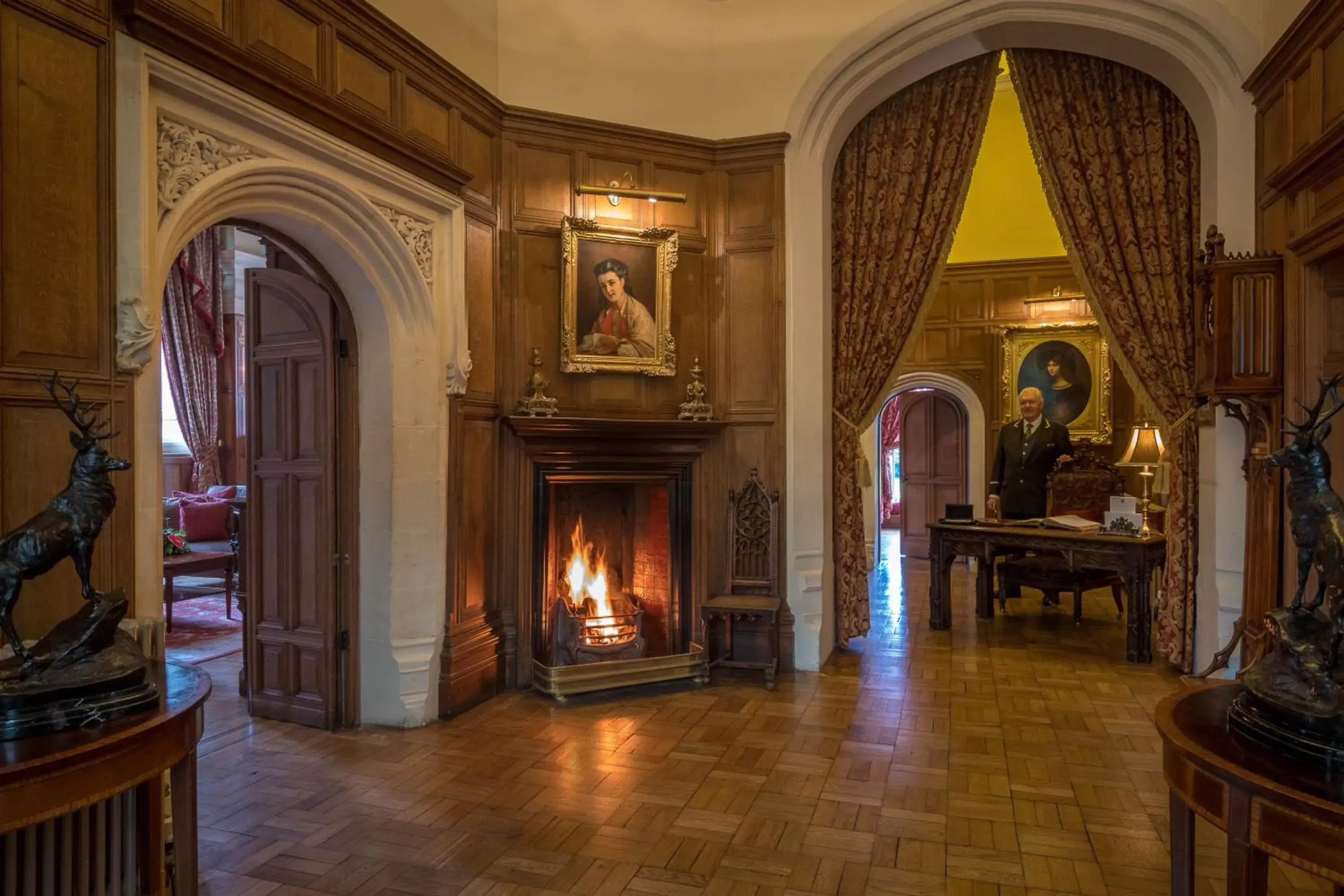 Lobby or reception in Lough Rynn Castle Lobby or reception in Lough Rynn Castle