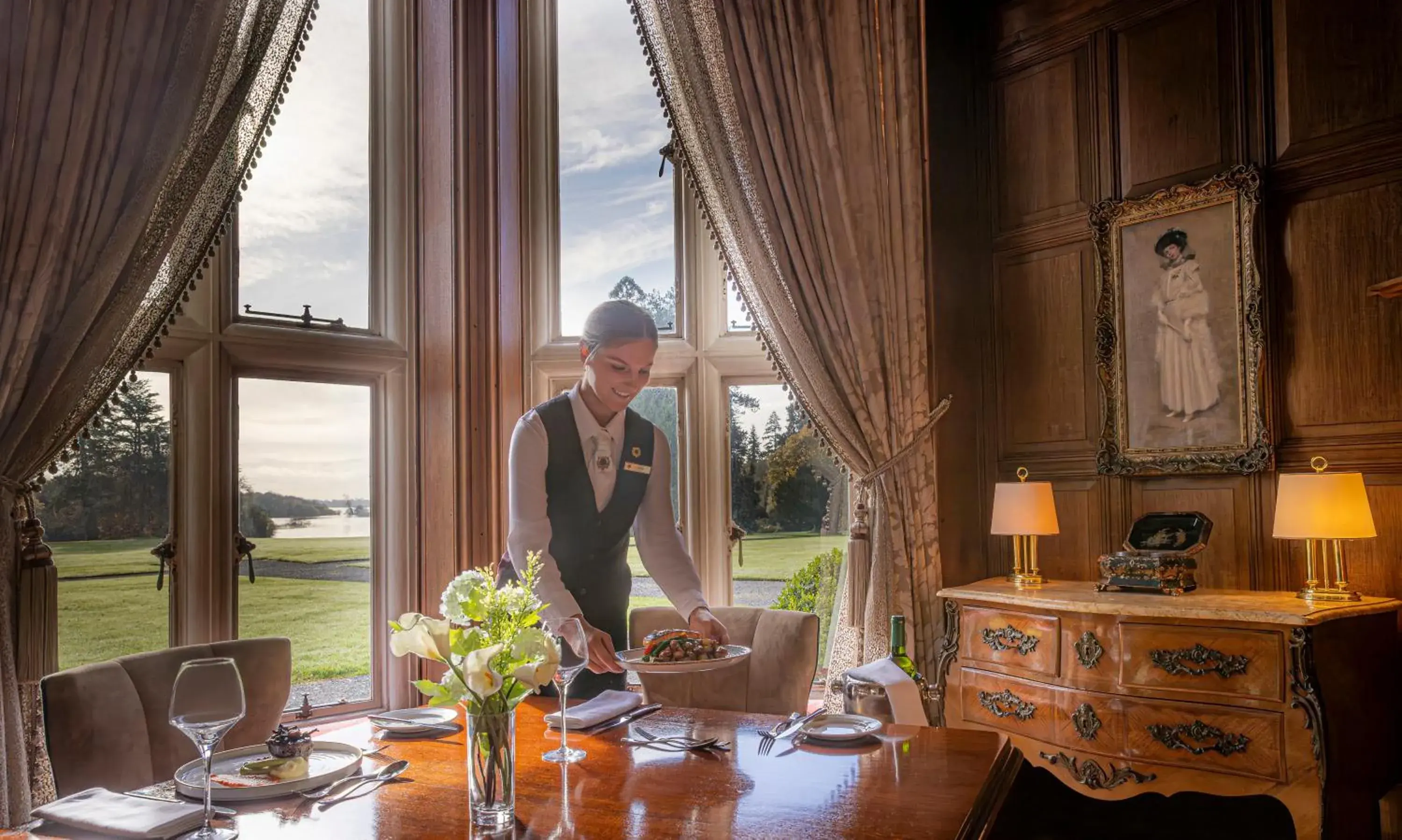 Food and drinks in Lough Rynn Castle Food and drinks in Lough Rynn Castle