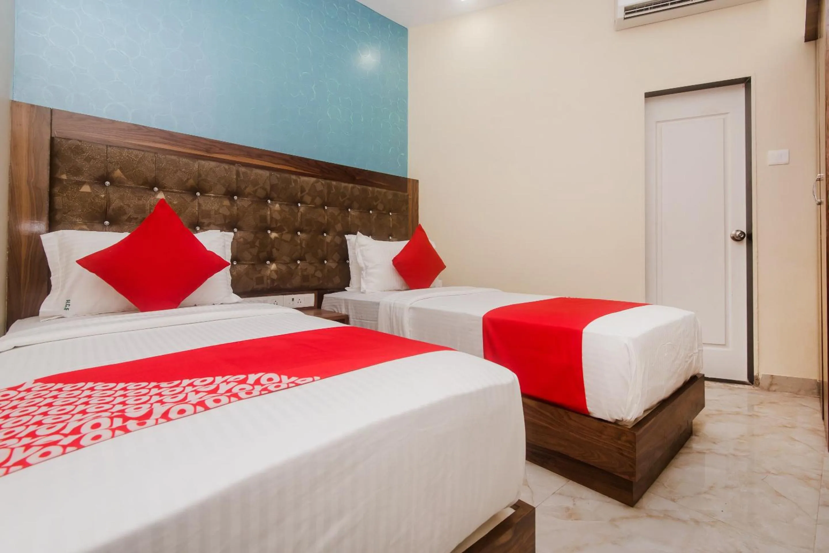 Bedroom, Bed in Hotel O Greenforest Near Airport Road Metro Station