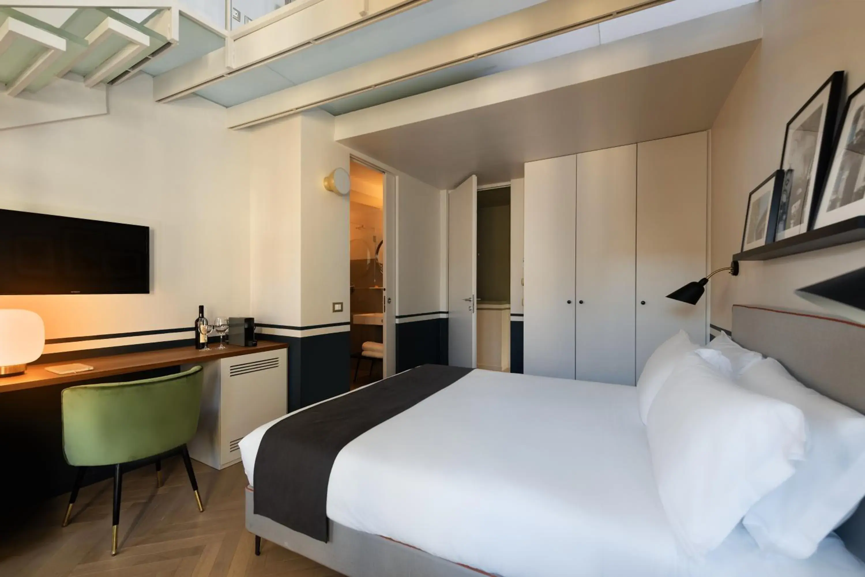 Bedroom, Bed in Velvet Grey Boutique Hotel Bedroom, Bed in Velvet Grey Boutique Hotel