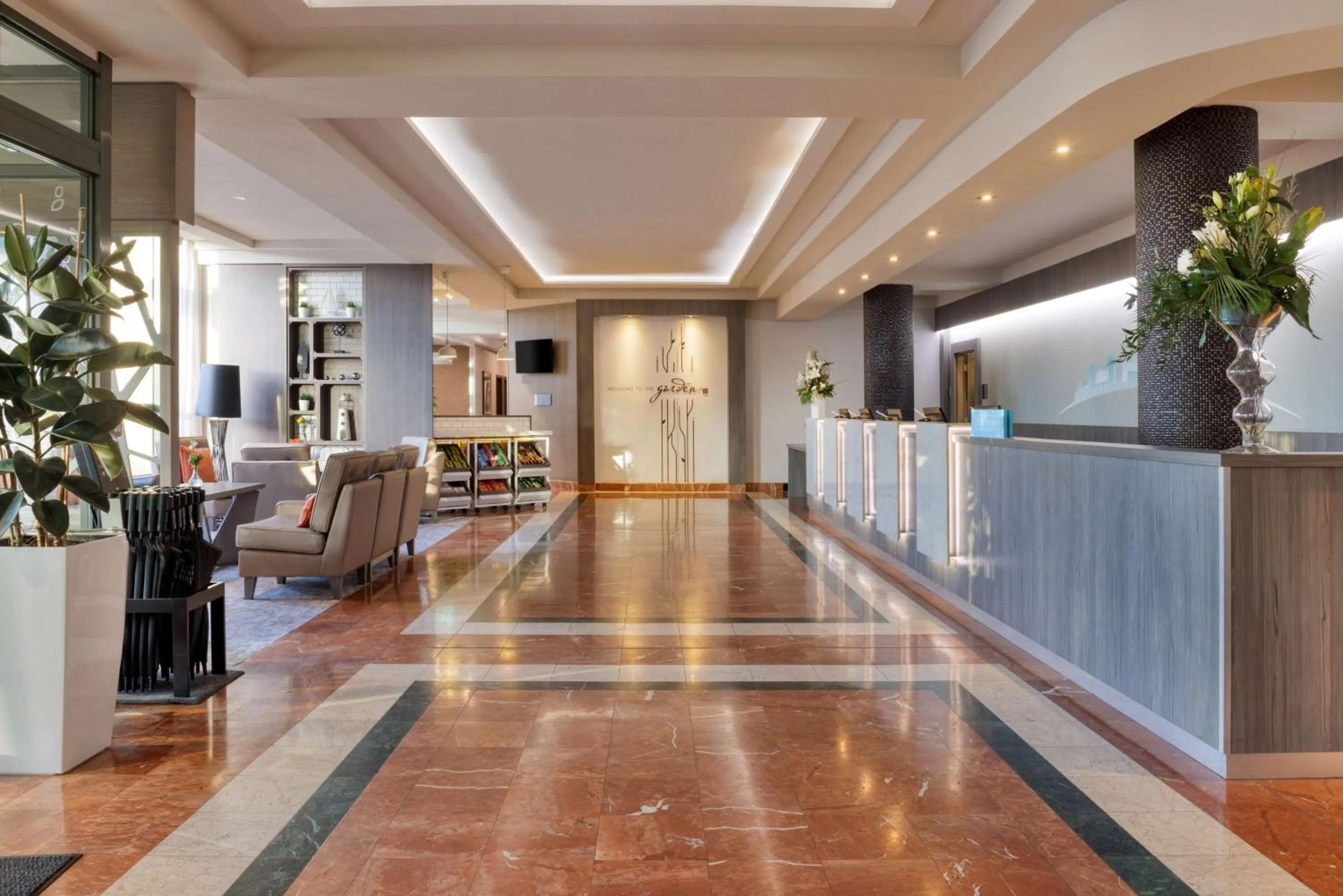 Lobby or reception in Hilton Garden Inn Dublin City Centre