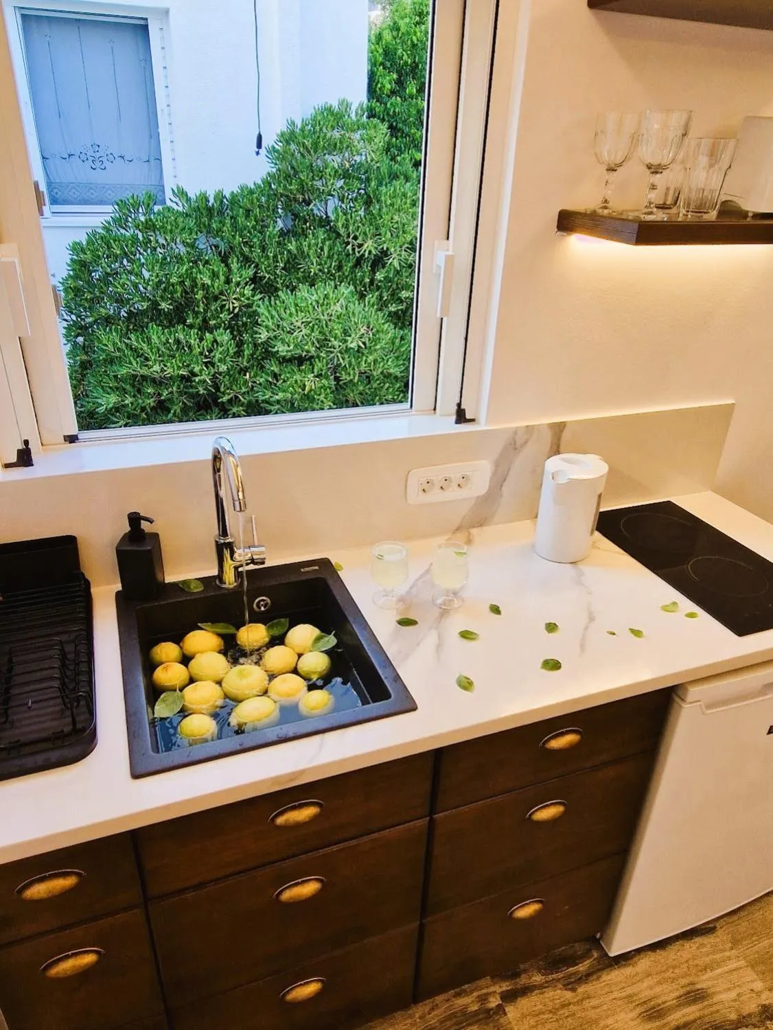 Kitchen or kitchenette in Christine Studios