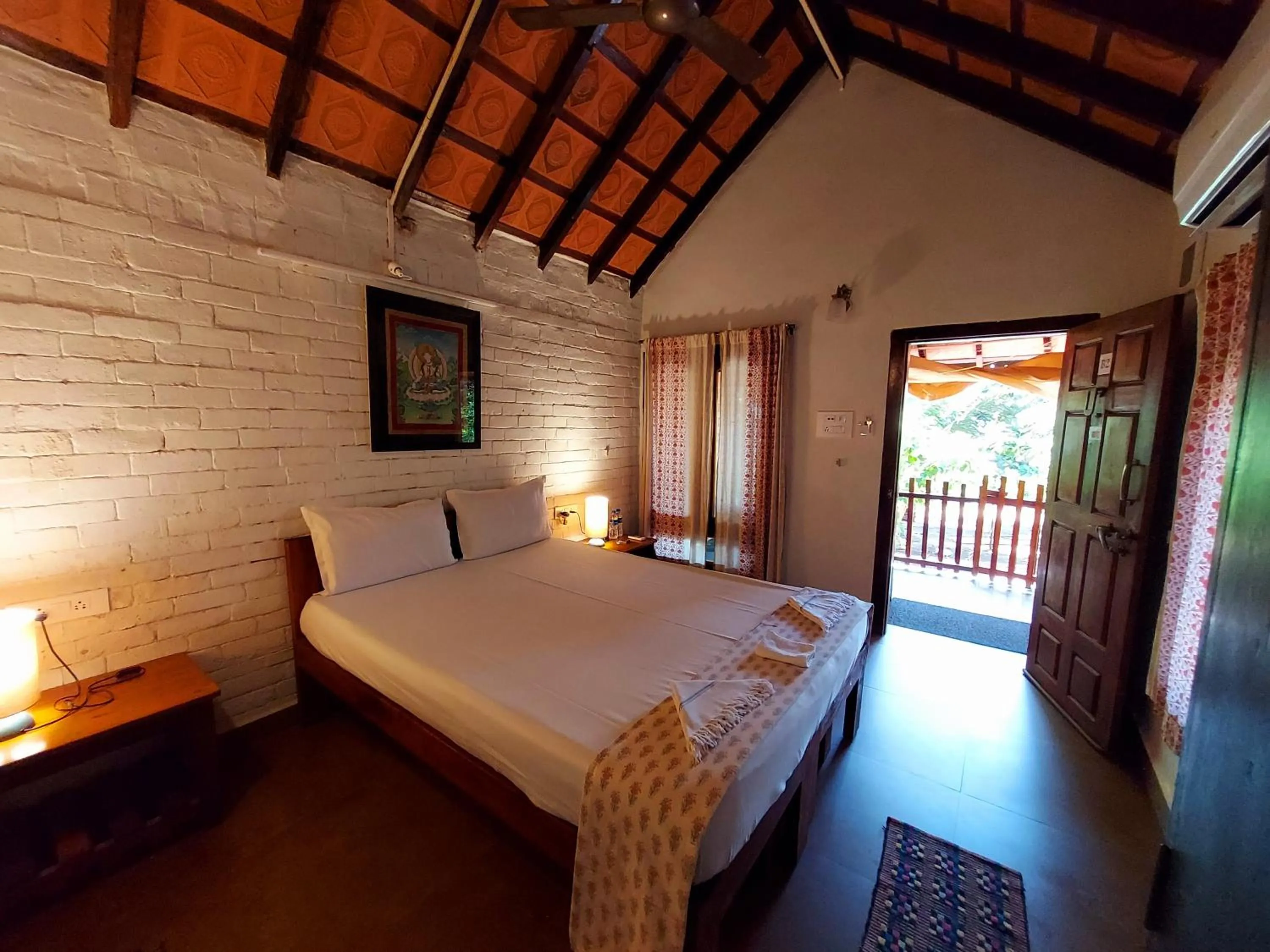 Bed in OmBodhi Retreat