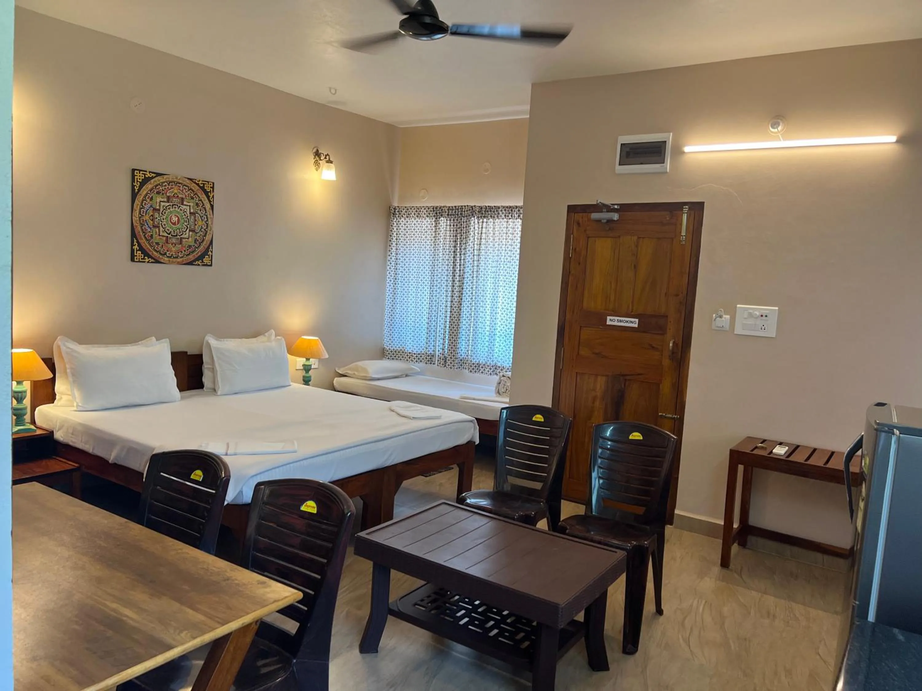 Bed in OmBodhi Retreat