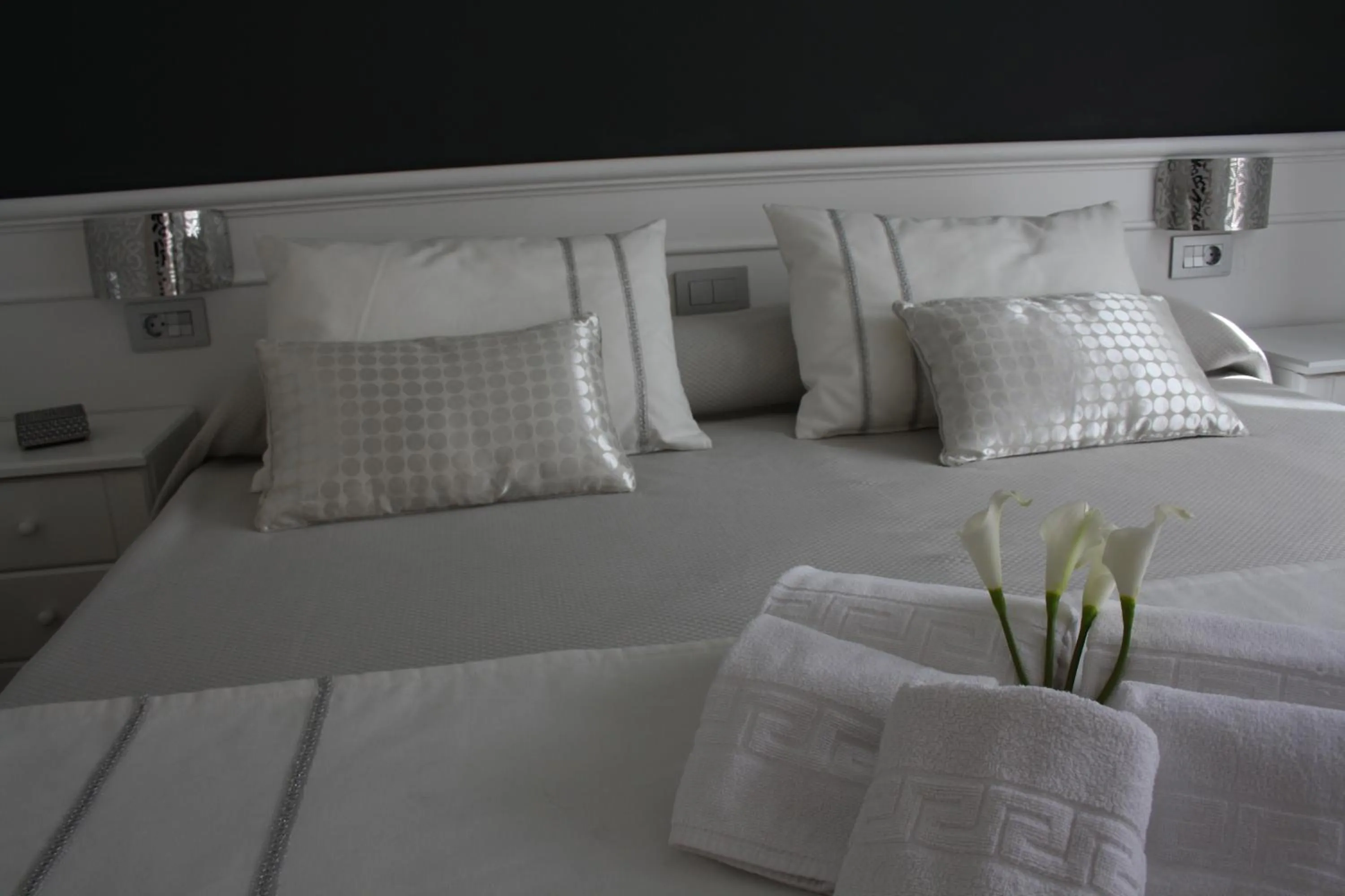 Bed in Hotel Herreros