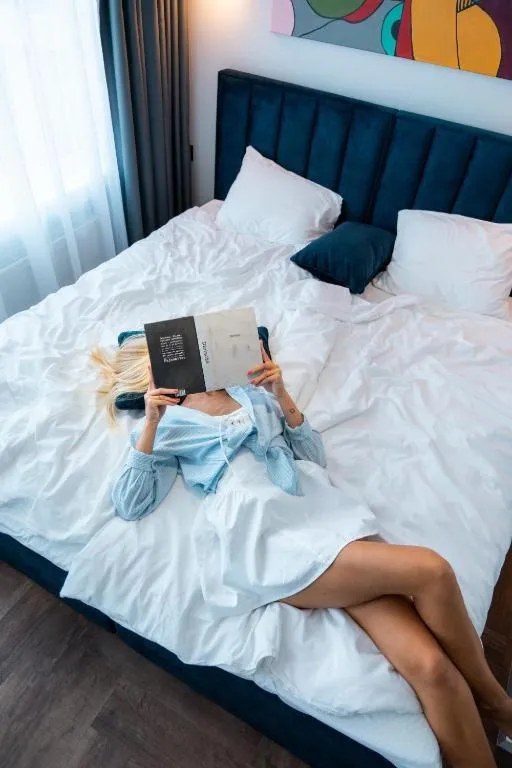 Bed in Stay Vilnius Hotel