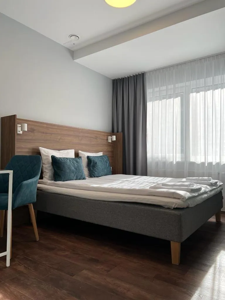Bed in Stay Vilnius Hotel