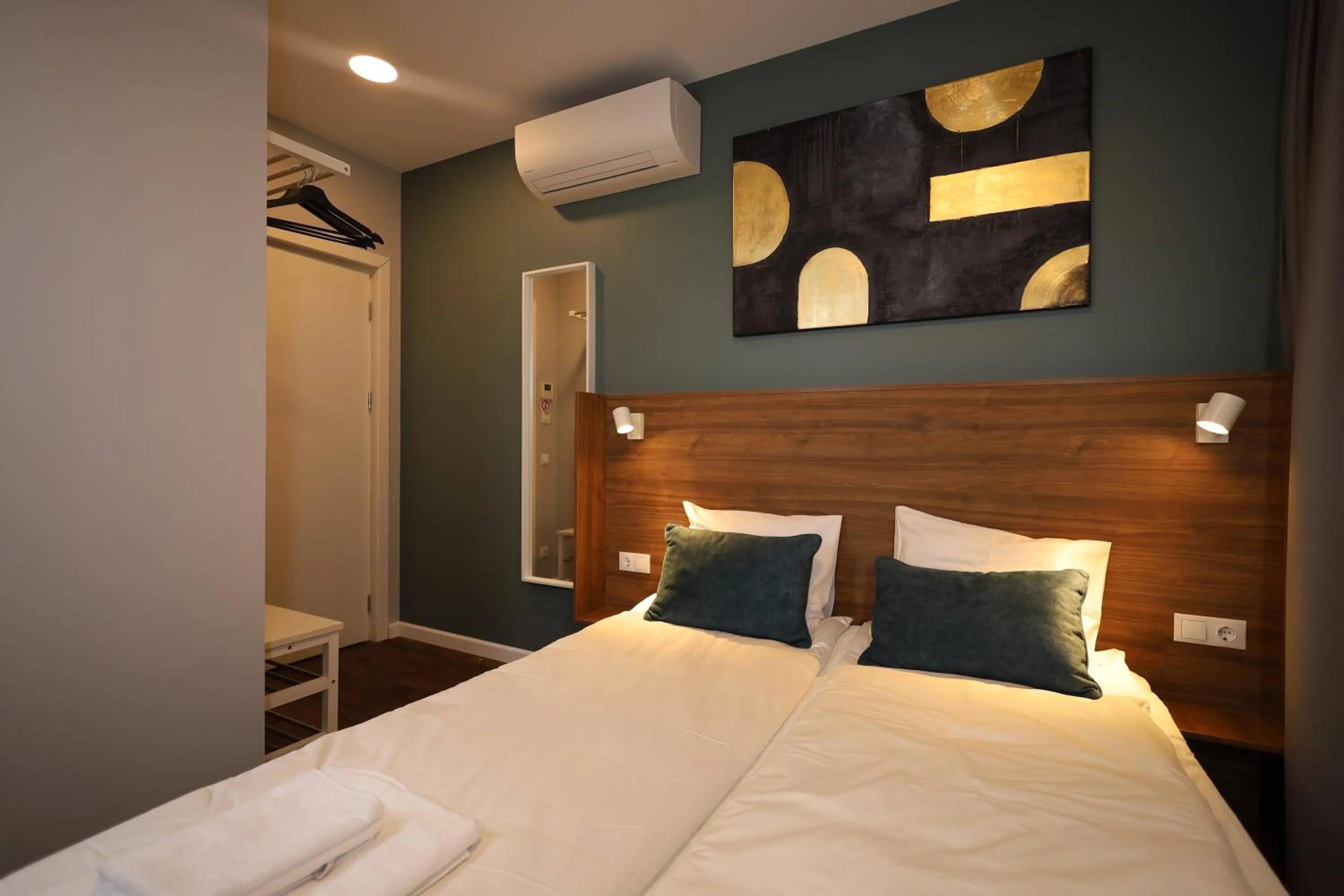 Bed in Stay Vilnius Hotel