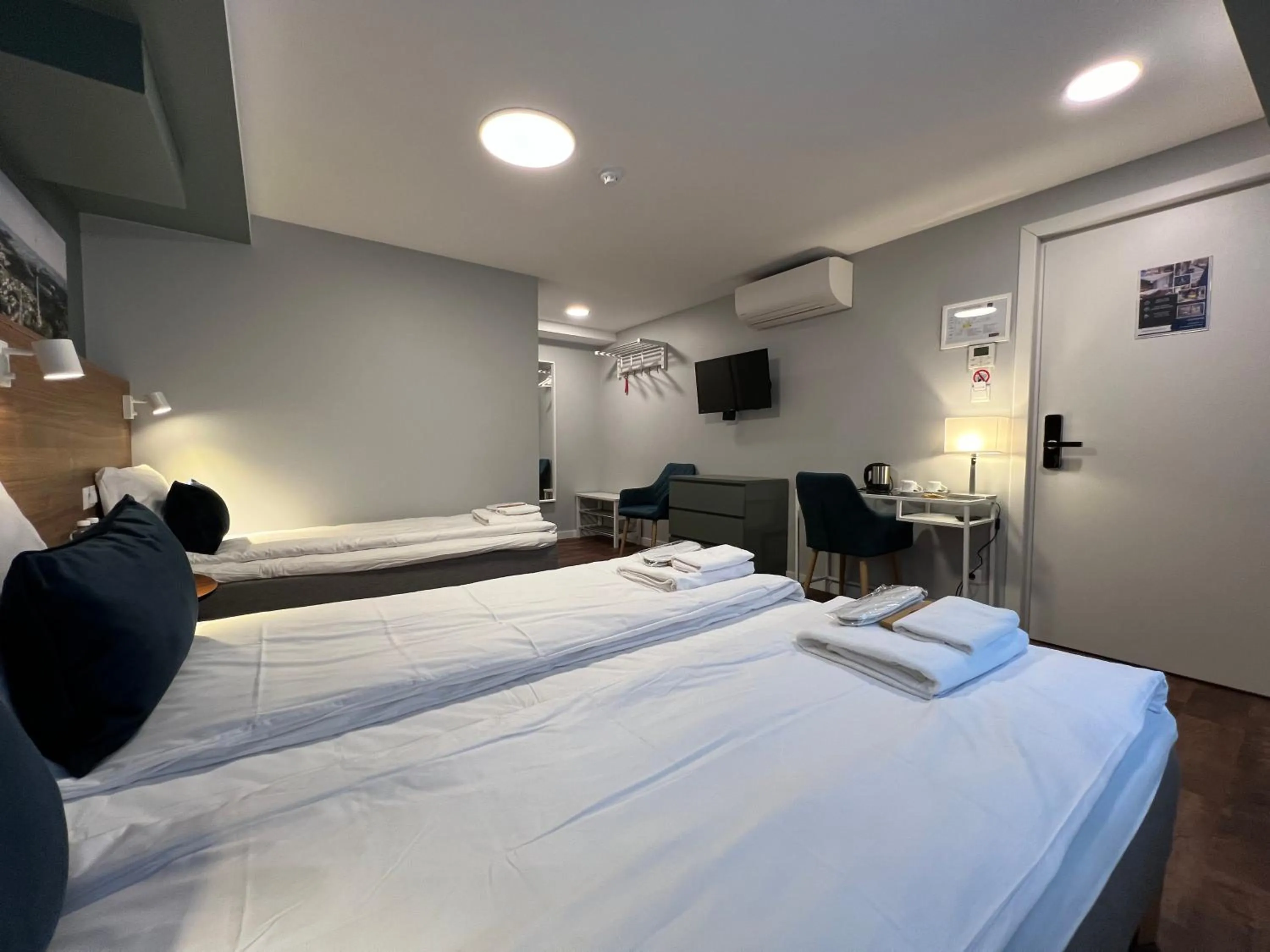 Bed in Stay Vilnius Hotel