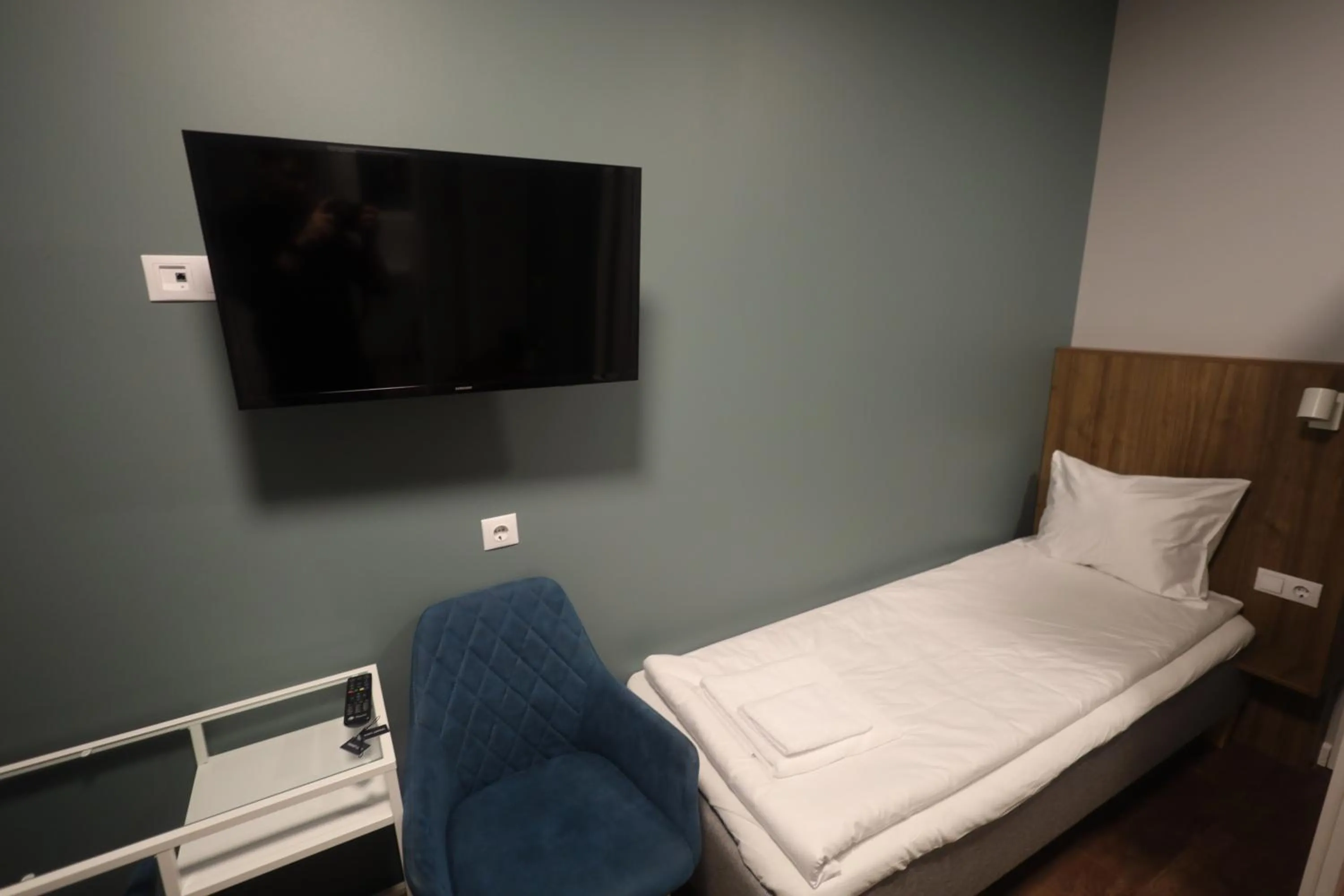 Bed in Stay Vilnius Hotel