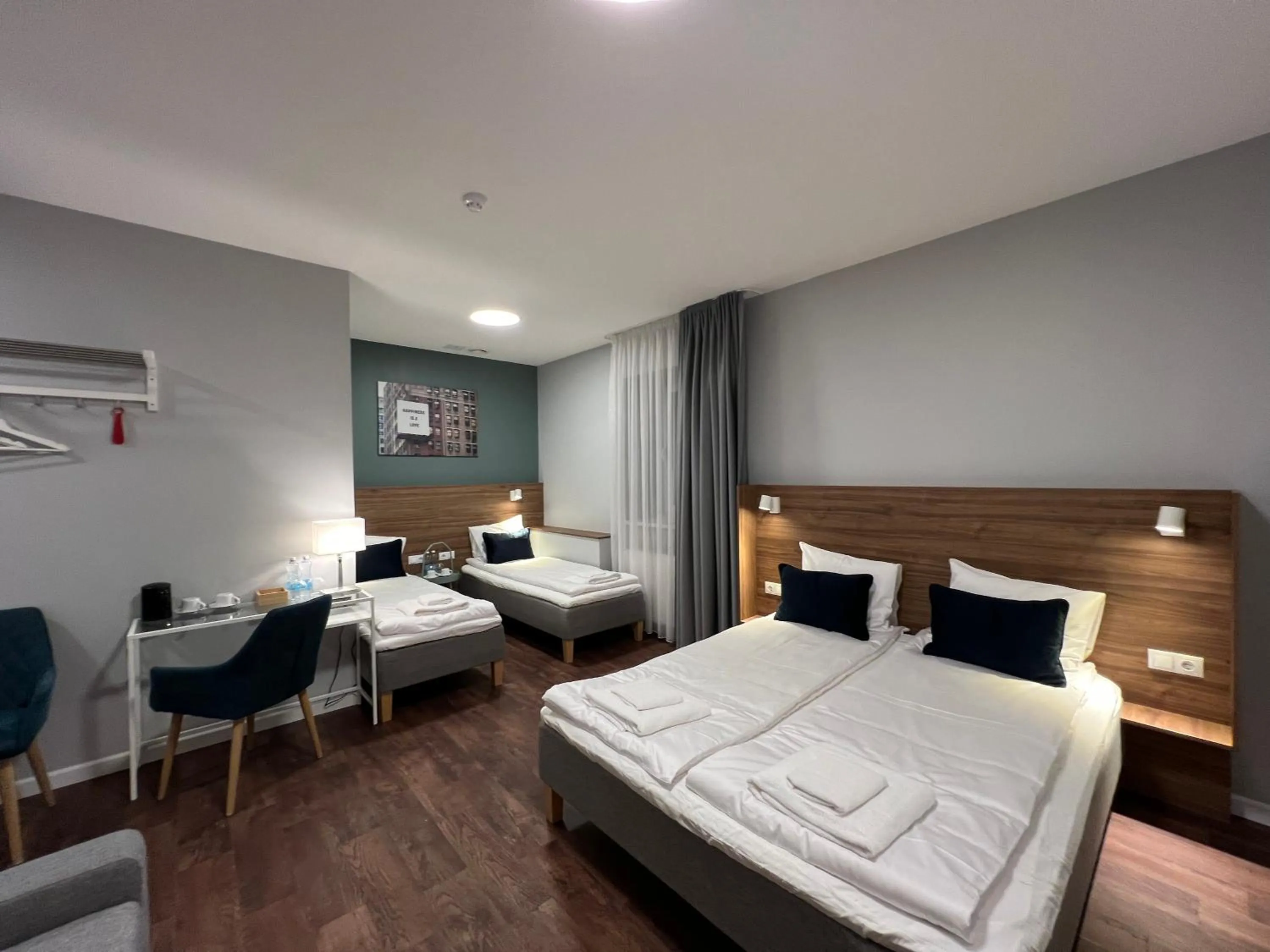 Bed in Stay Vilnius Hotel