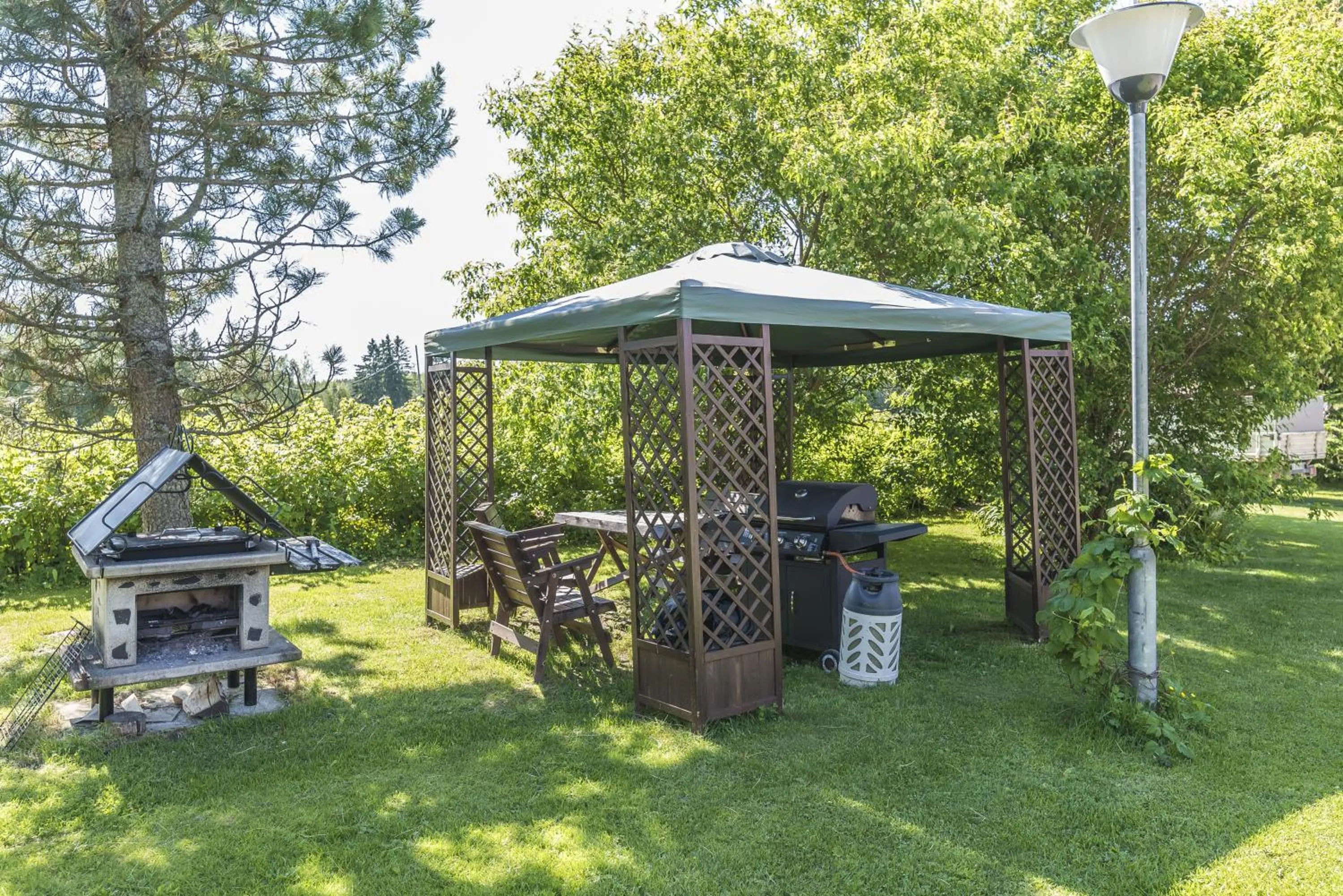 BBQ facilities in Hyvölän Talo