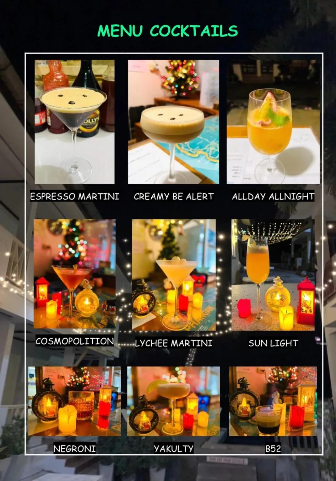 Drinks in Rin Bay View Resort