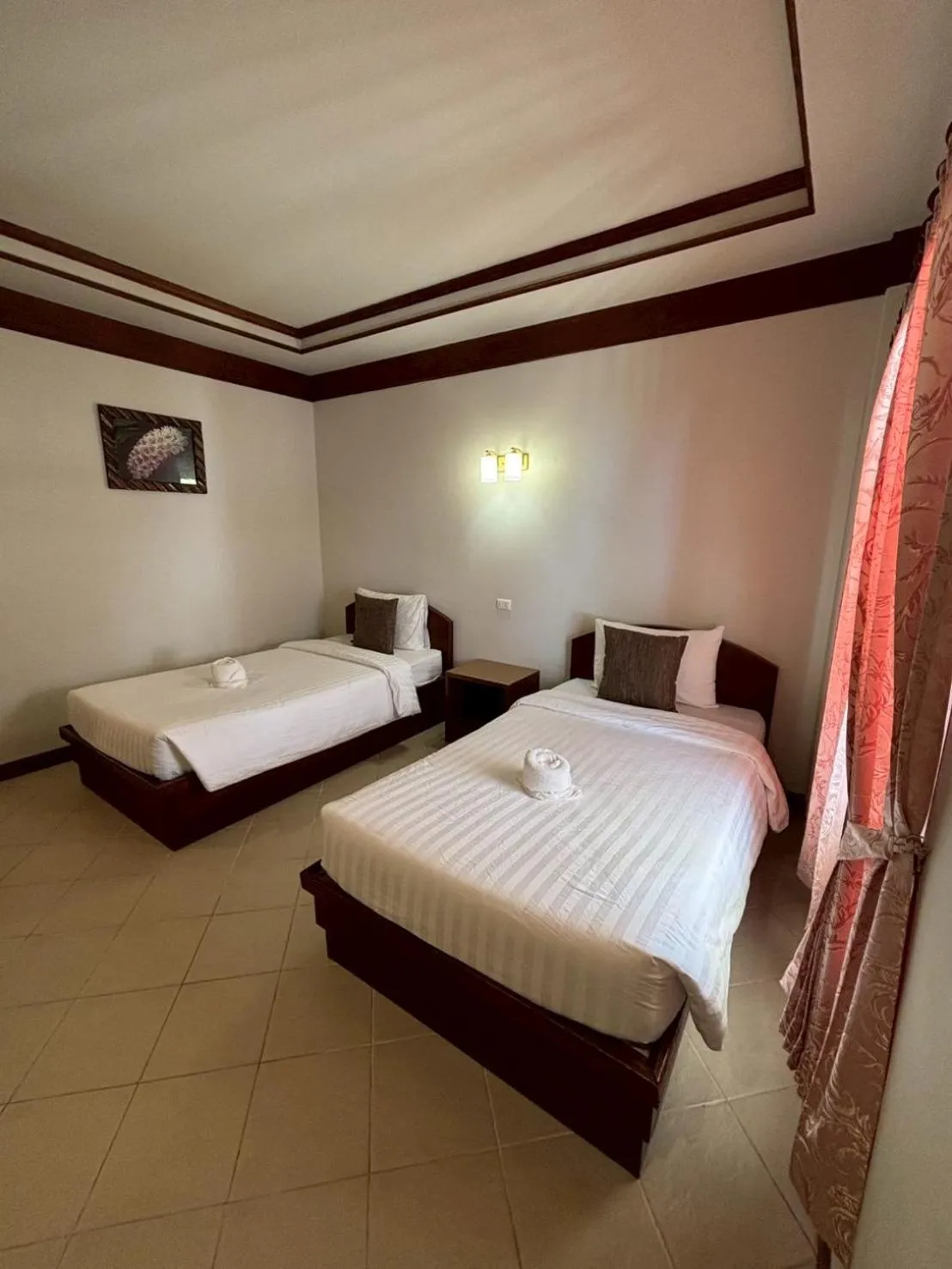 Bed in Rin Bay View Resort