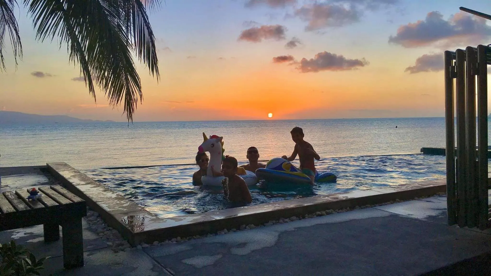 Pool view in Rin Bay View Resort