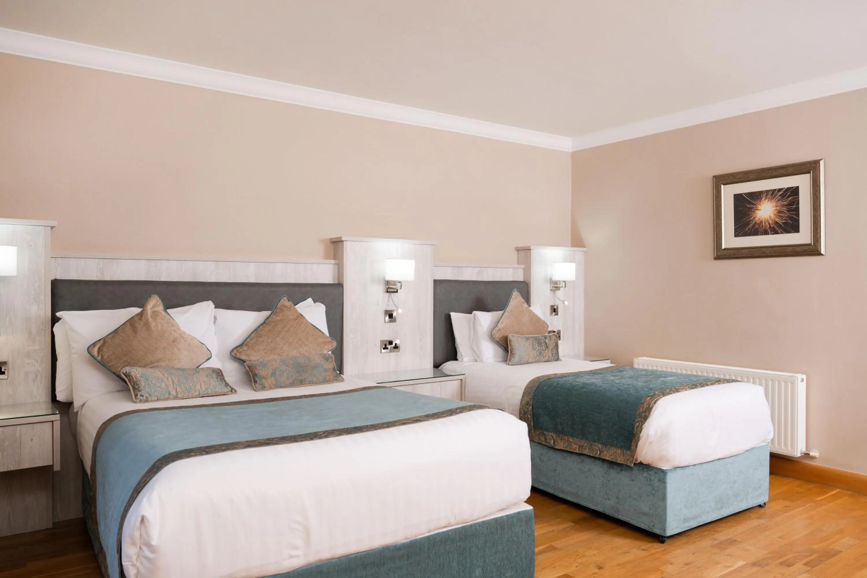 Bed in The Villa Rose Hotel & V-Spa