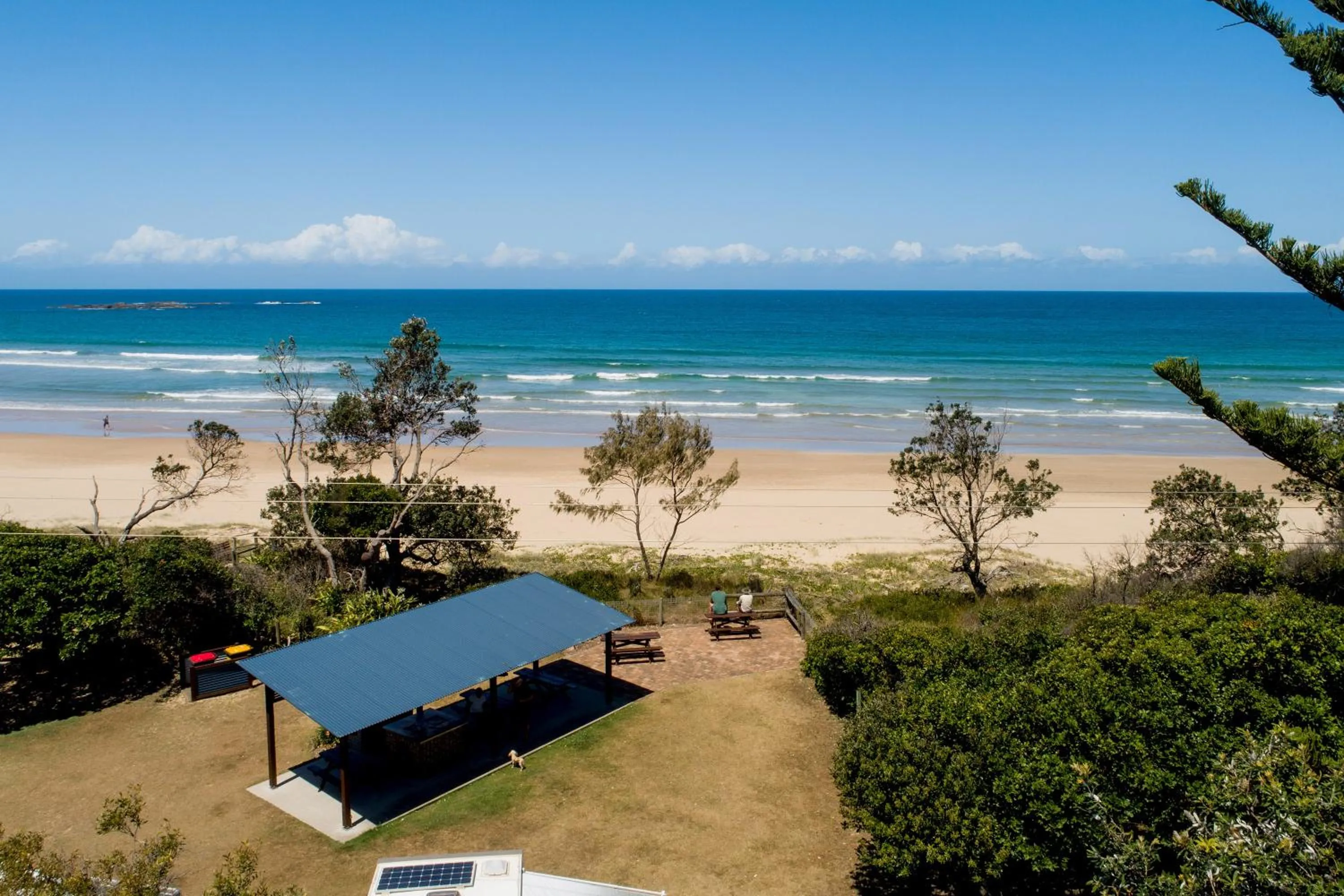 BBQ facilities in Woolgoolga Lakeside Holiday Park