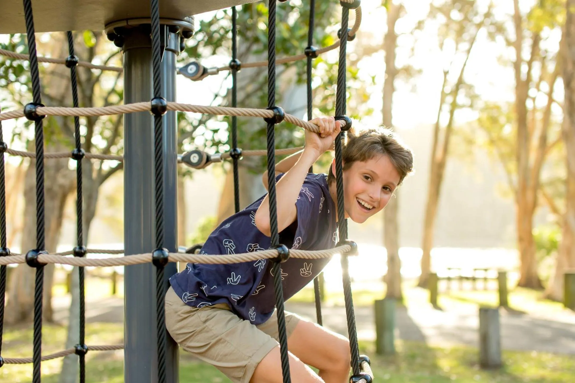 Children play ground in Woolgoolga Lakeside Holiday Park