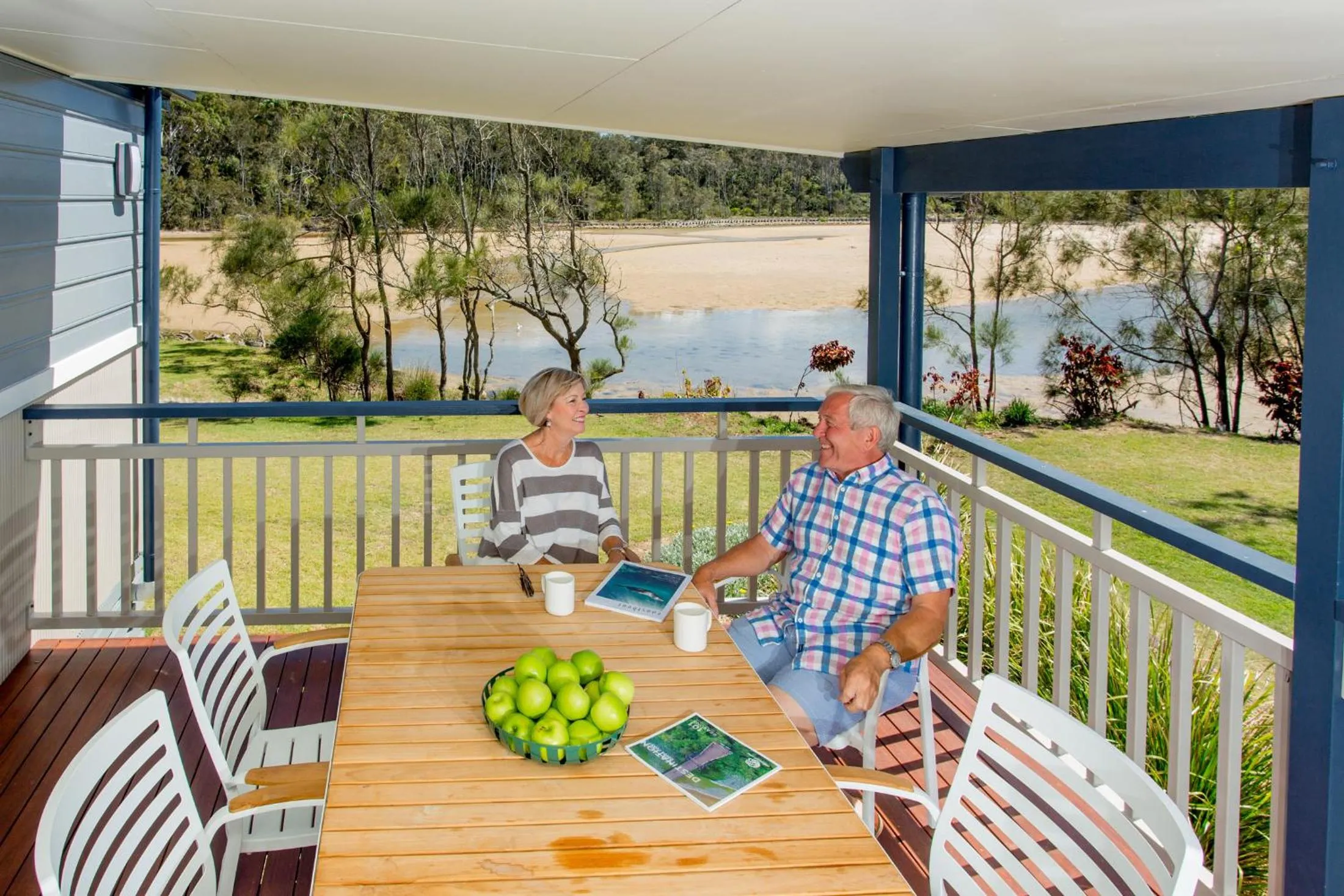 People in Woolgoolga Lakeside Holiday Park