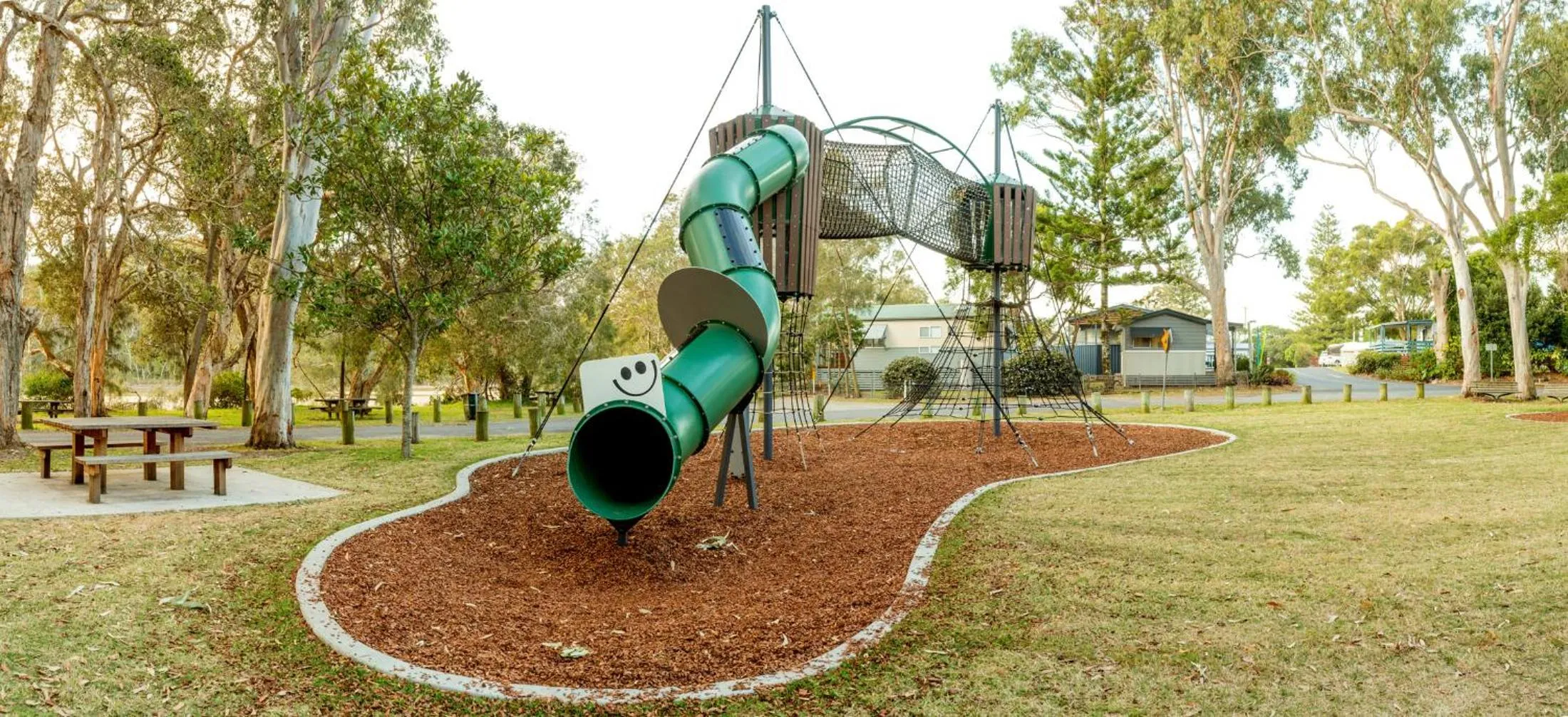 Children play ground in Woolgoolga Lakeside Holiday Park