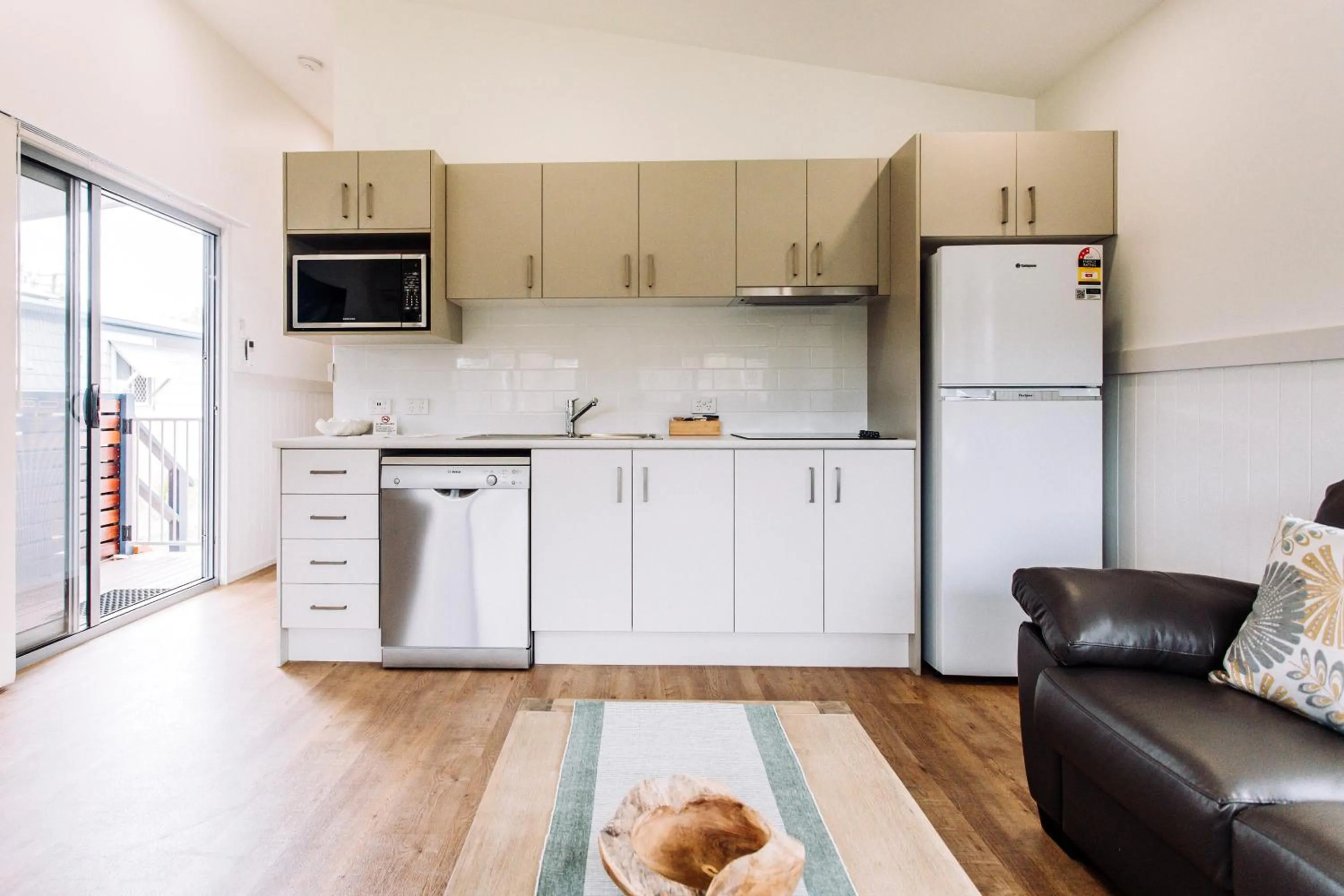 Kitchen or kitchenette in Woolgoolga Lakeside Holiday Park