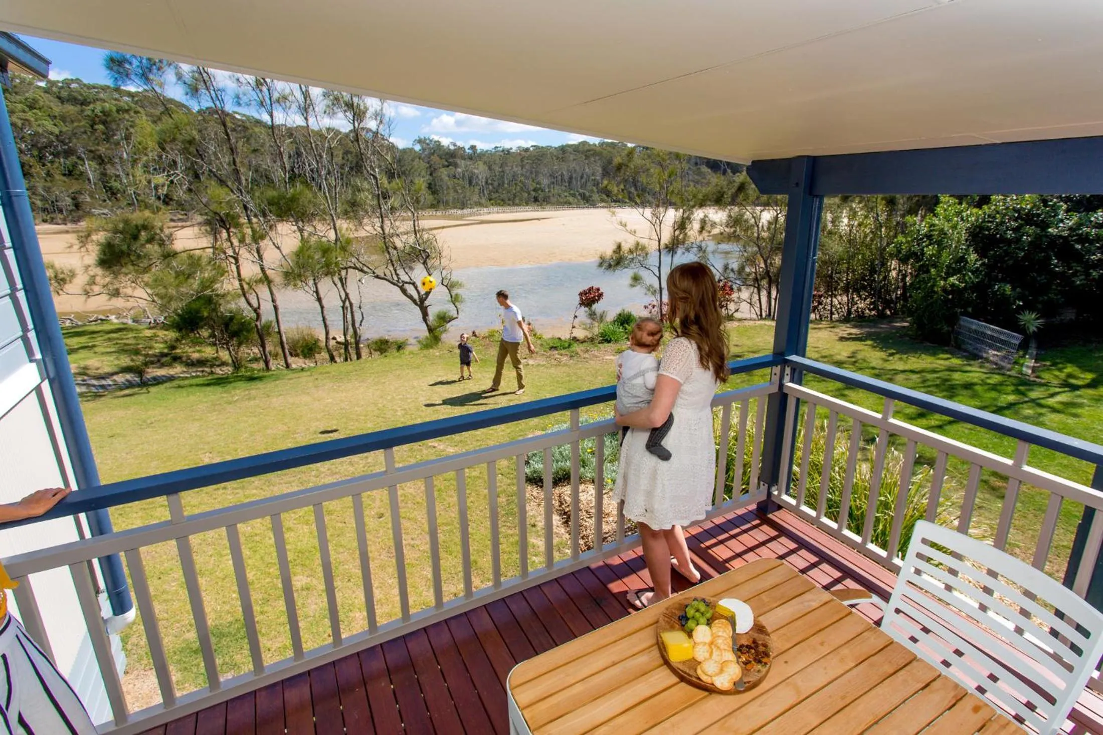 Lake view in Woolgoolga Lakeside Holiday Park