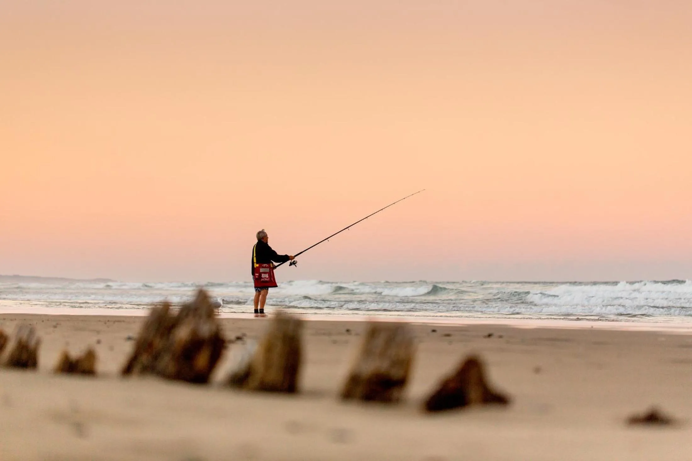 Fishing in Woolgoolga Lakeside Holiday Park