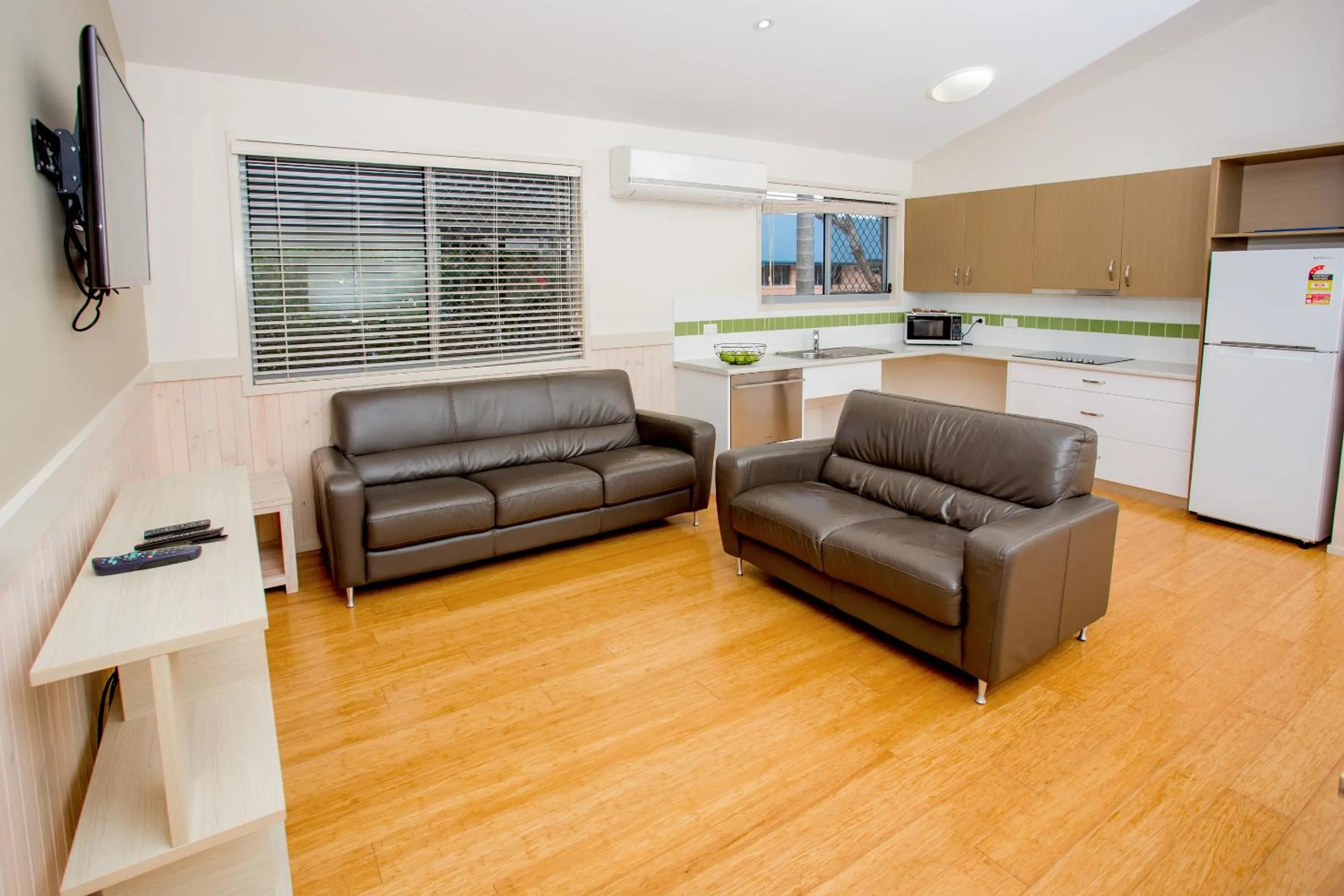 Kitchen or kitchenette in Woolgoolga Lakeside Holiday Park