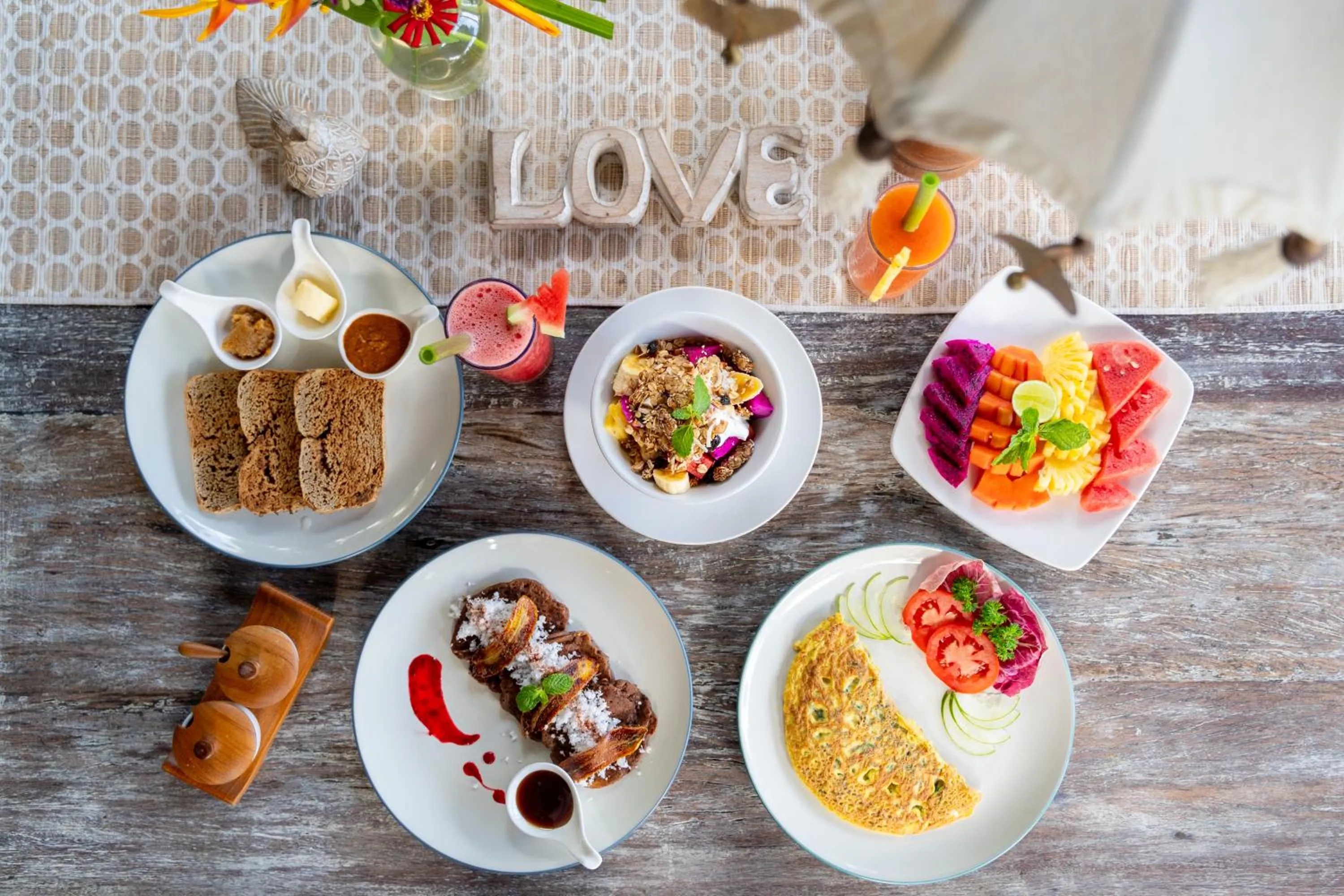 Breakfast in The Shala Bali