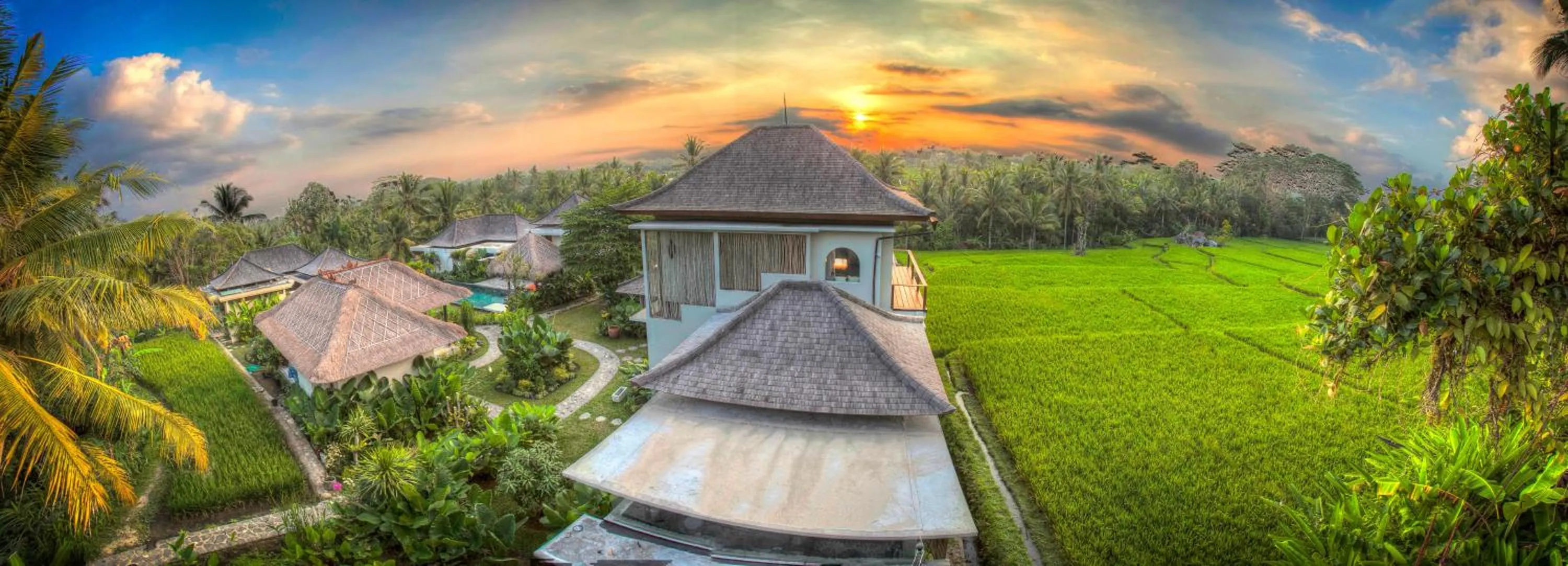 Bird's eye view in The Shala Bali